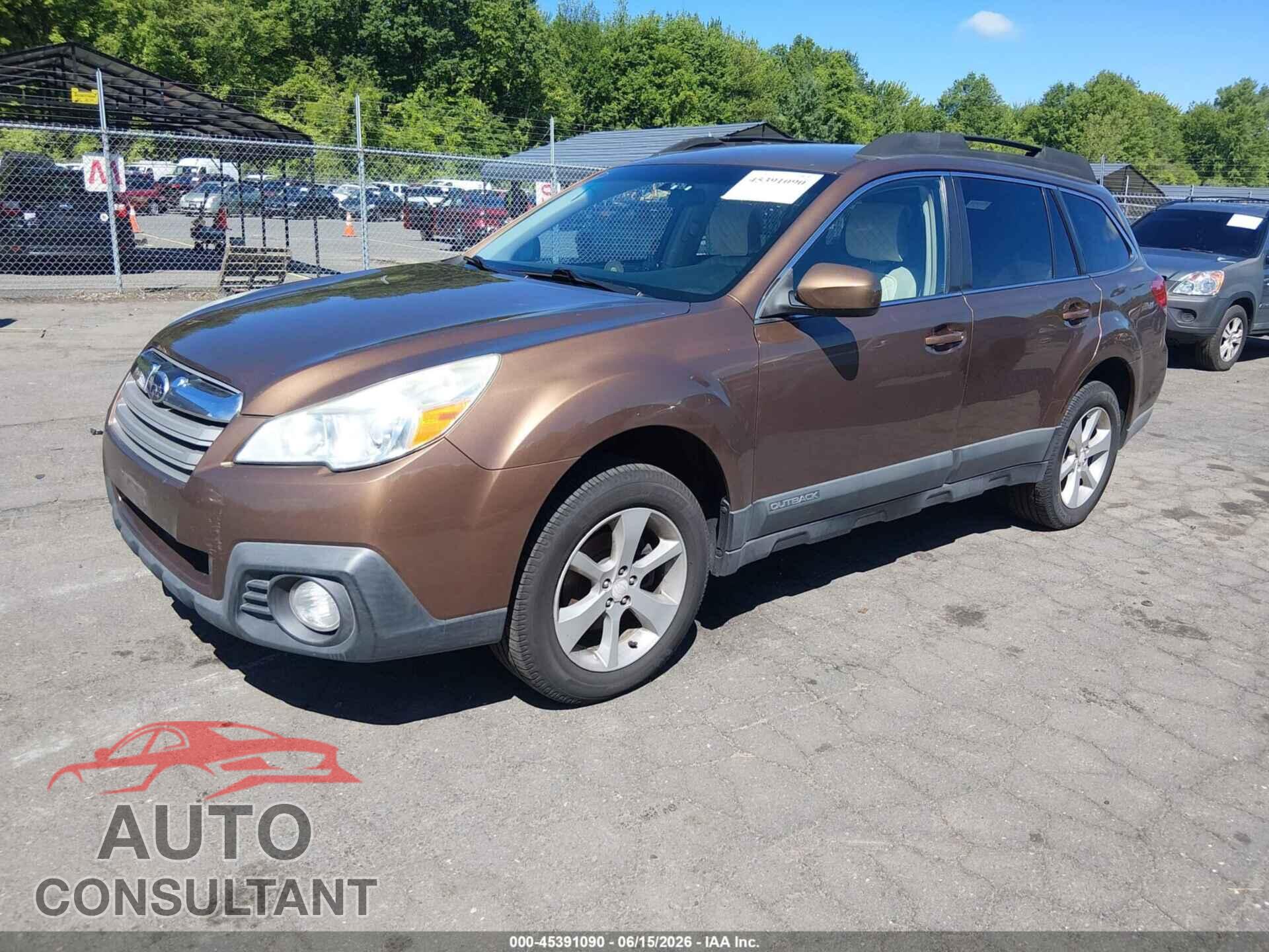 SUBARU OUTBACK 2013 - 4S4BRBCC9D3312589