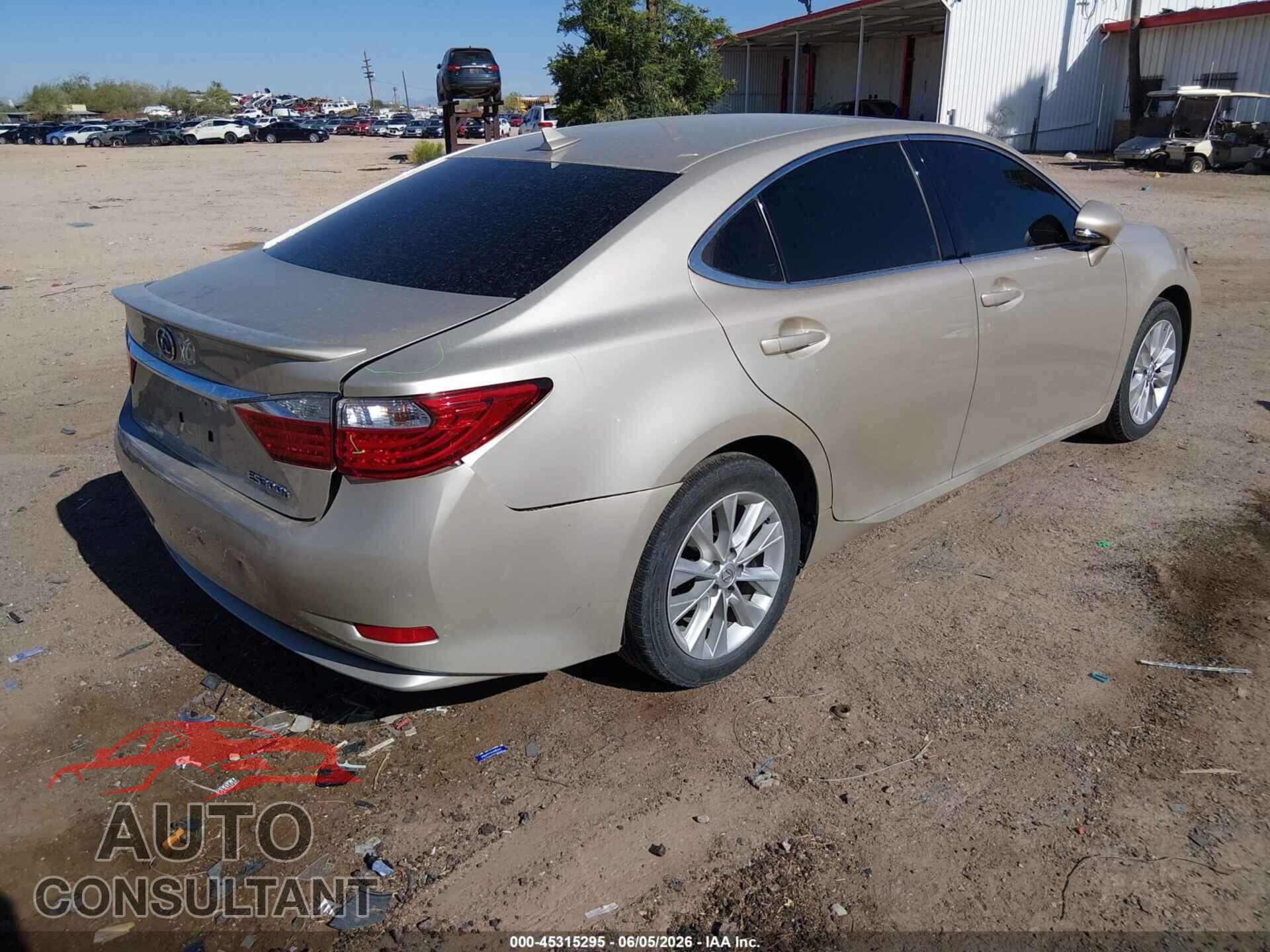 LEXUS ES 300H 2013 - JTHBW1GG7D2013255