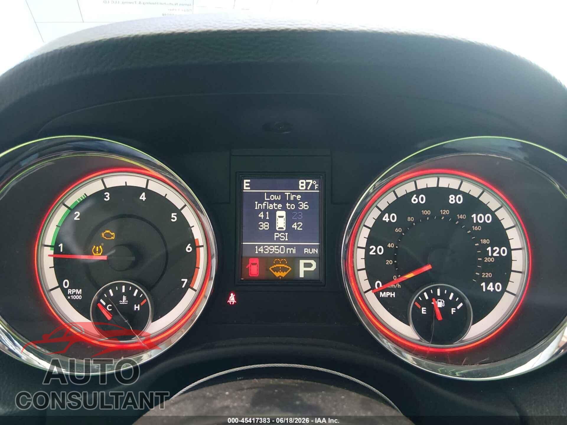 DODGE DURANGO 2013 - 1C4SDJCT0DC597180