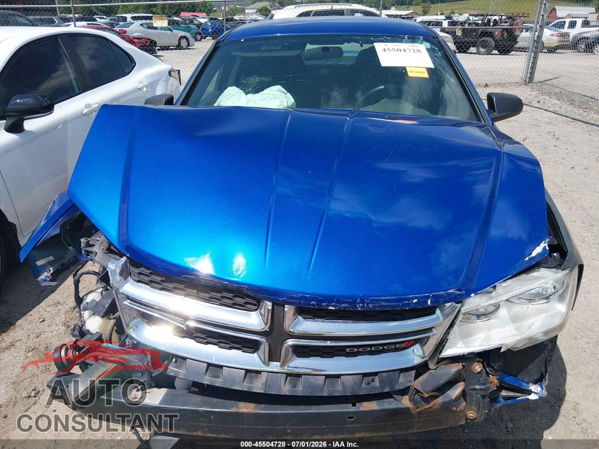 DODGE AVENGER 2013 - 1C3CDZAG3DN634000