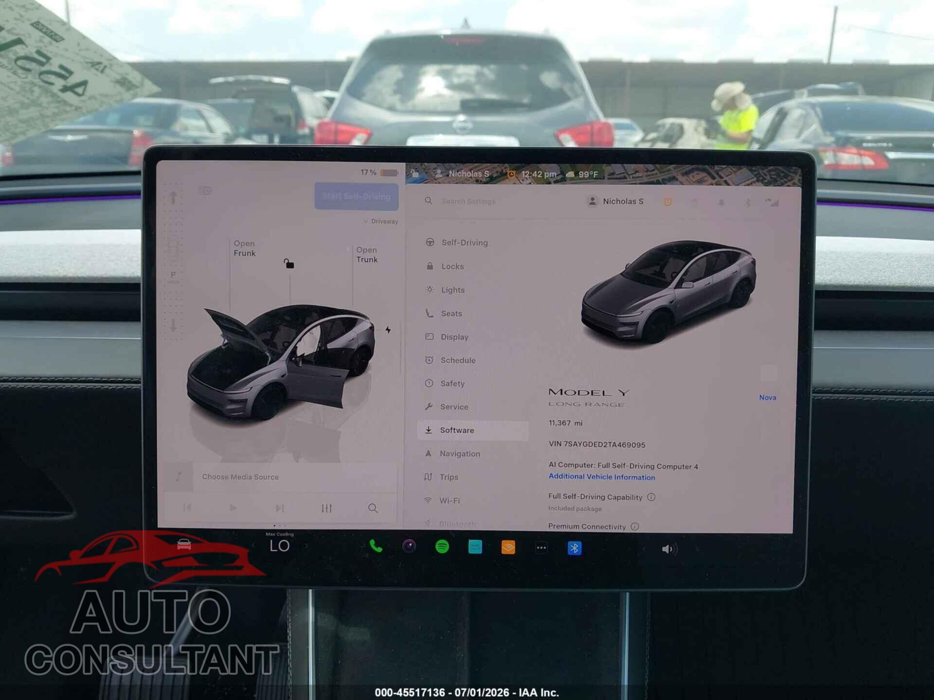 TESLA MODEL Y 2026 - 7SAYGDED2TA469095