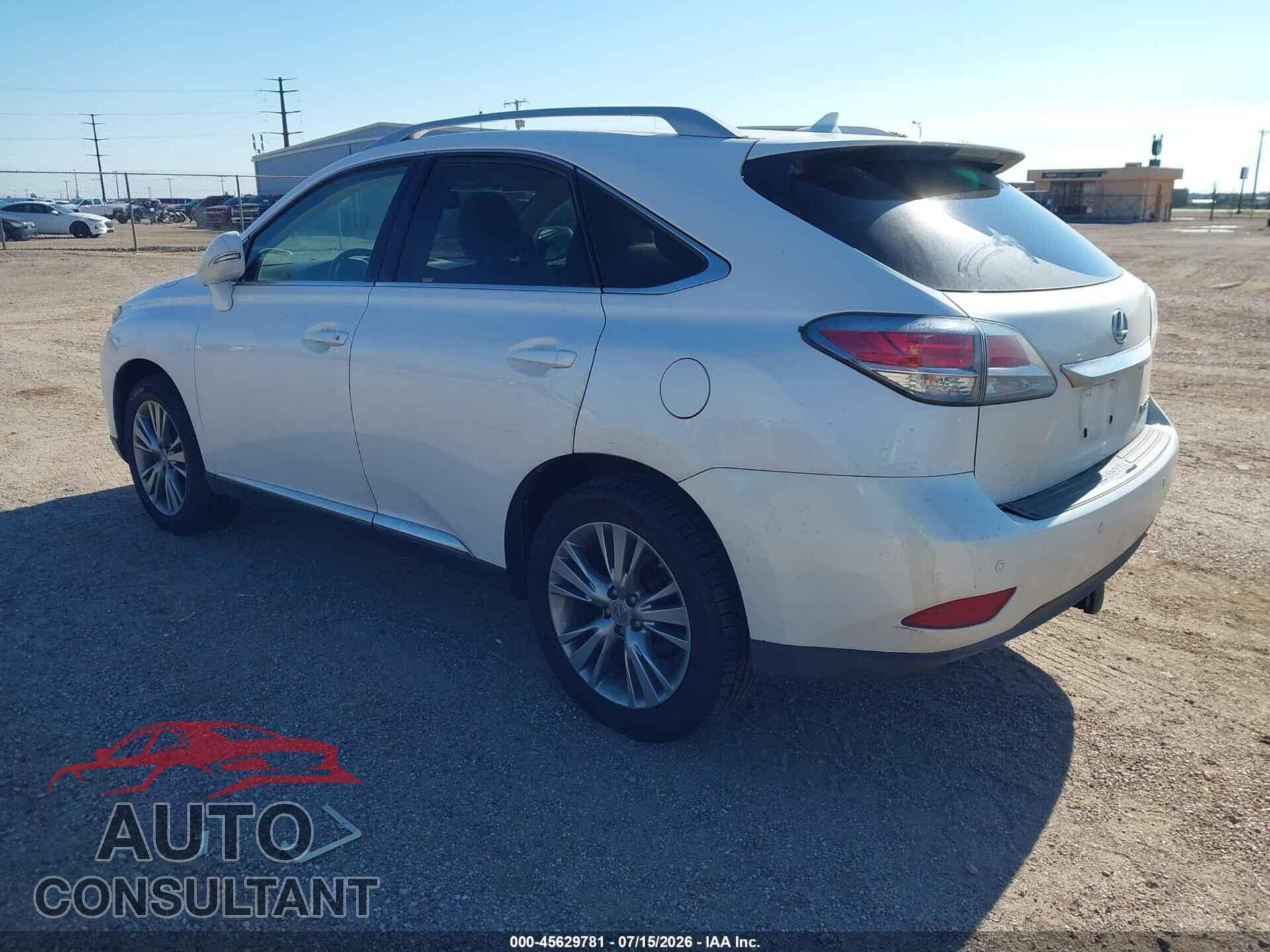 LEXUS RX 350 2013 - 2T2BK1BA6DC200905
