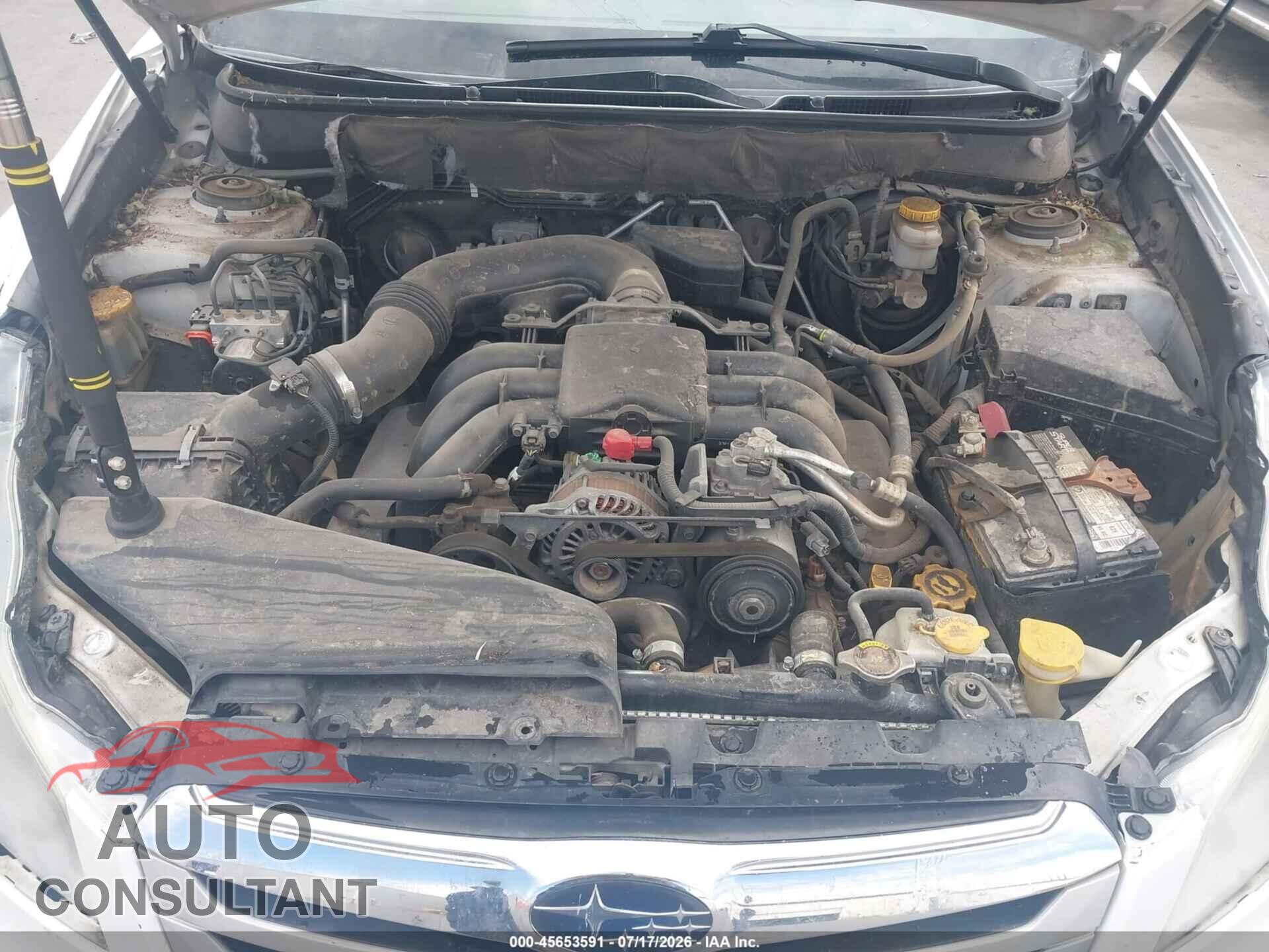 SUBARU OUTBACK 2012 - 4S4BRDLC6C2207914