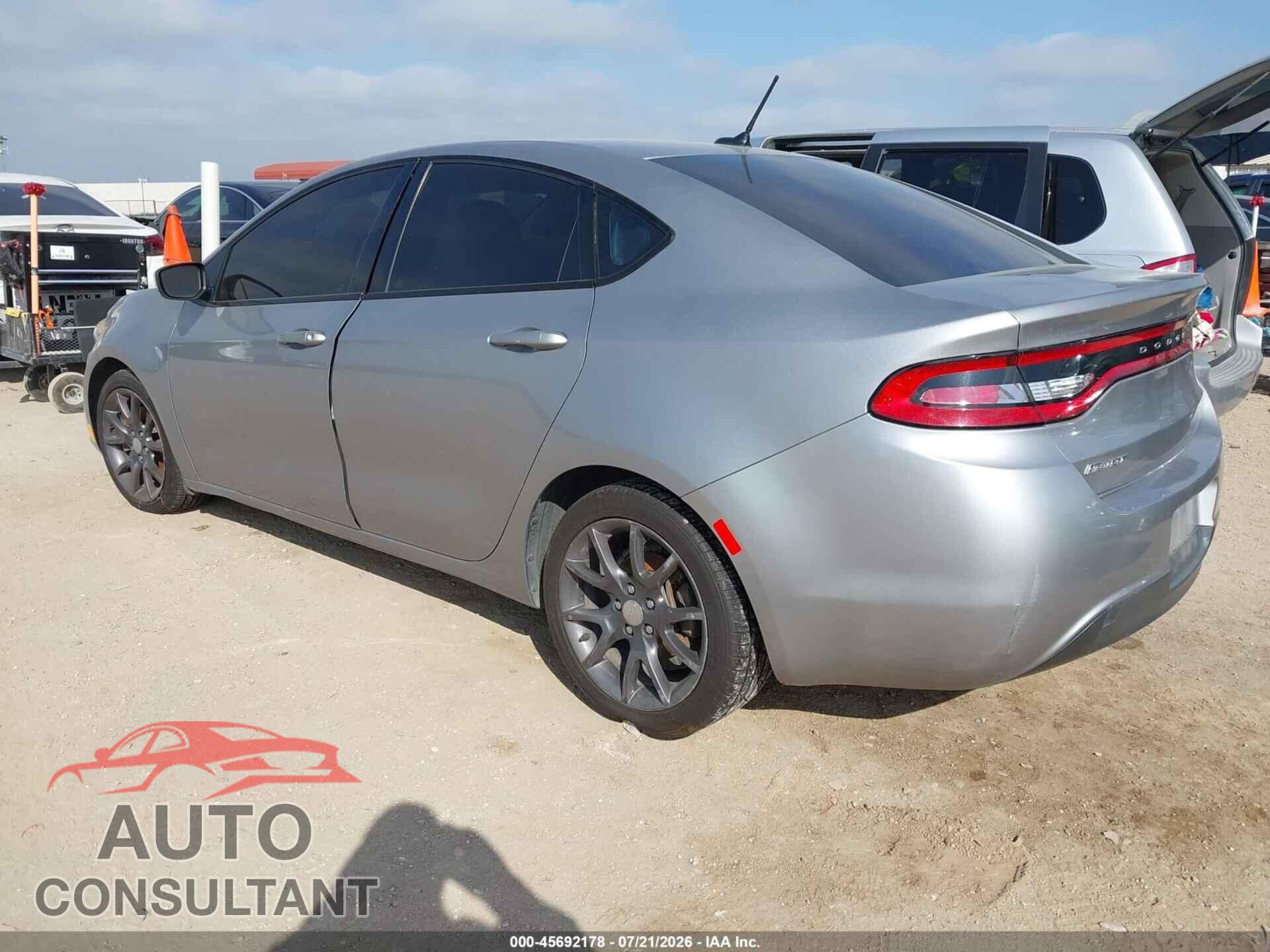 DODGE DART 2016 - 1C3CDFAA6GD606213