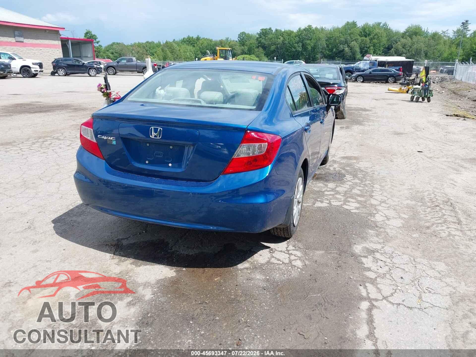 HONDA CIVIC 2012 - 2HGFB2F53CH554640
