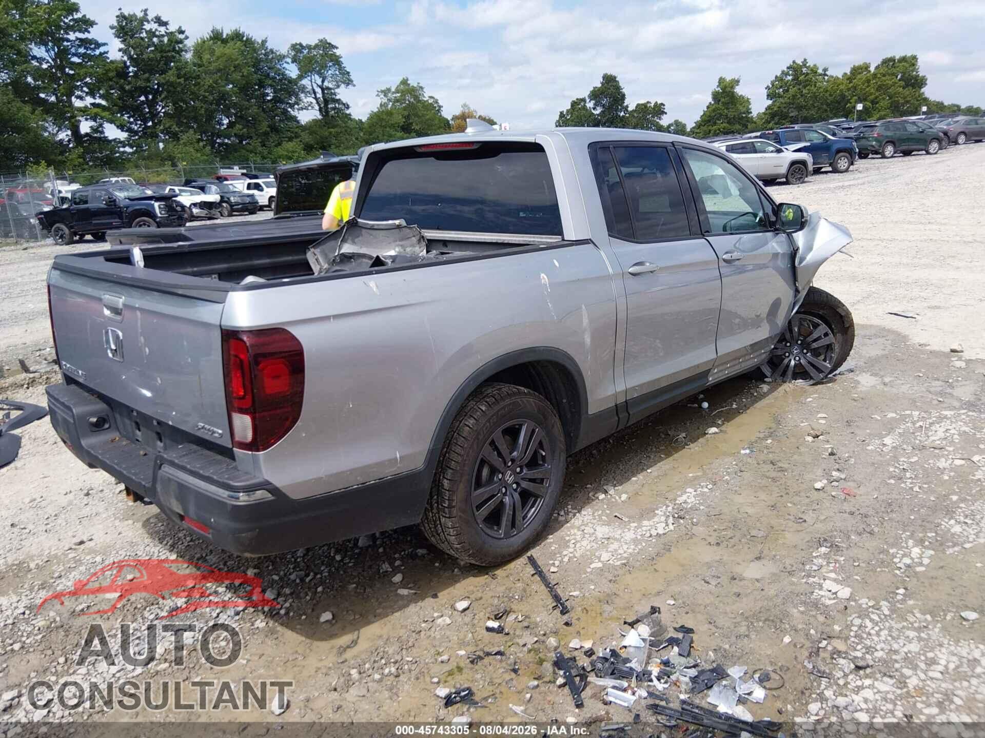 HONDA RIDGELINE 2019 - 5FPYK3F19KB043276