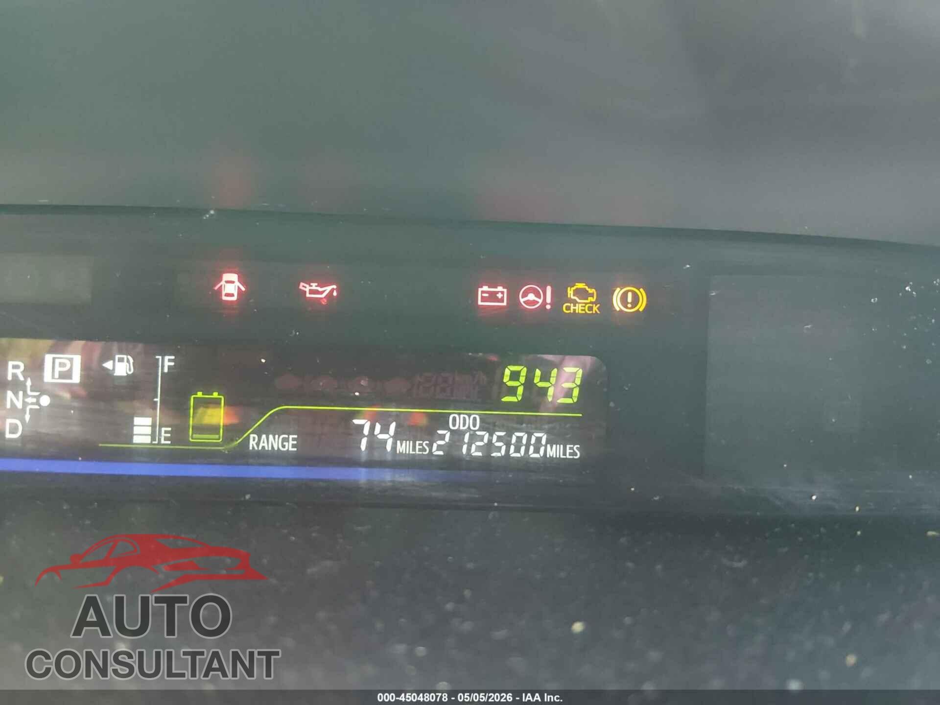 TOYOTA PRIUS V 2012 - JTDZN3EU5C3025582