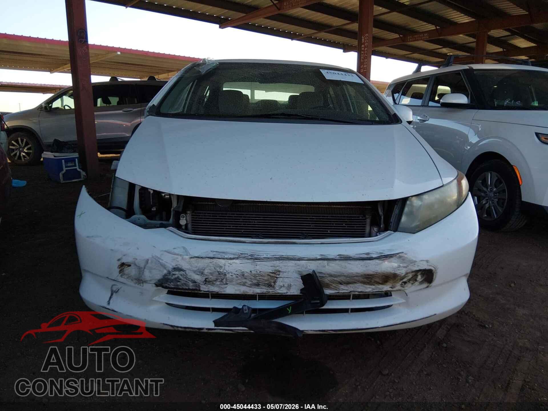 HONDA CIVIC 2012 - 2HGFB2F54CH612366