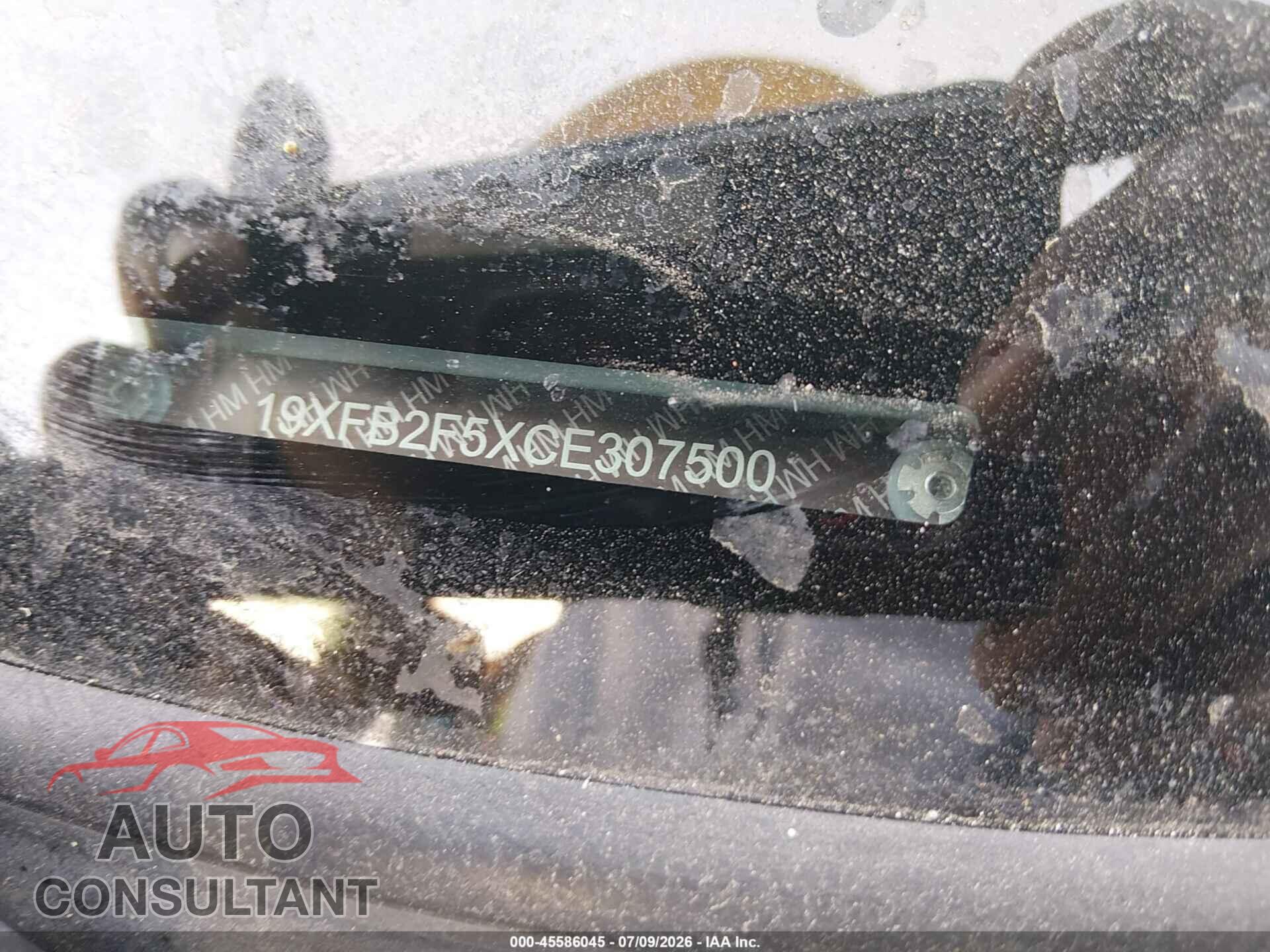 HONDA CIVIC 2012 - 19XFB2F5XCE307500