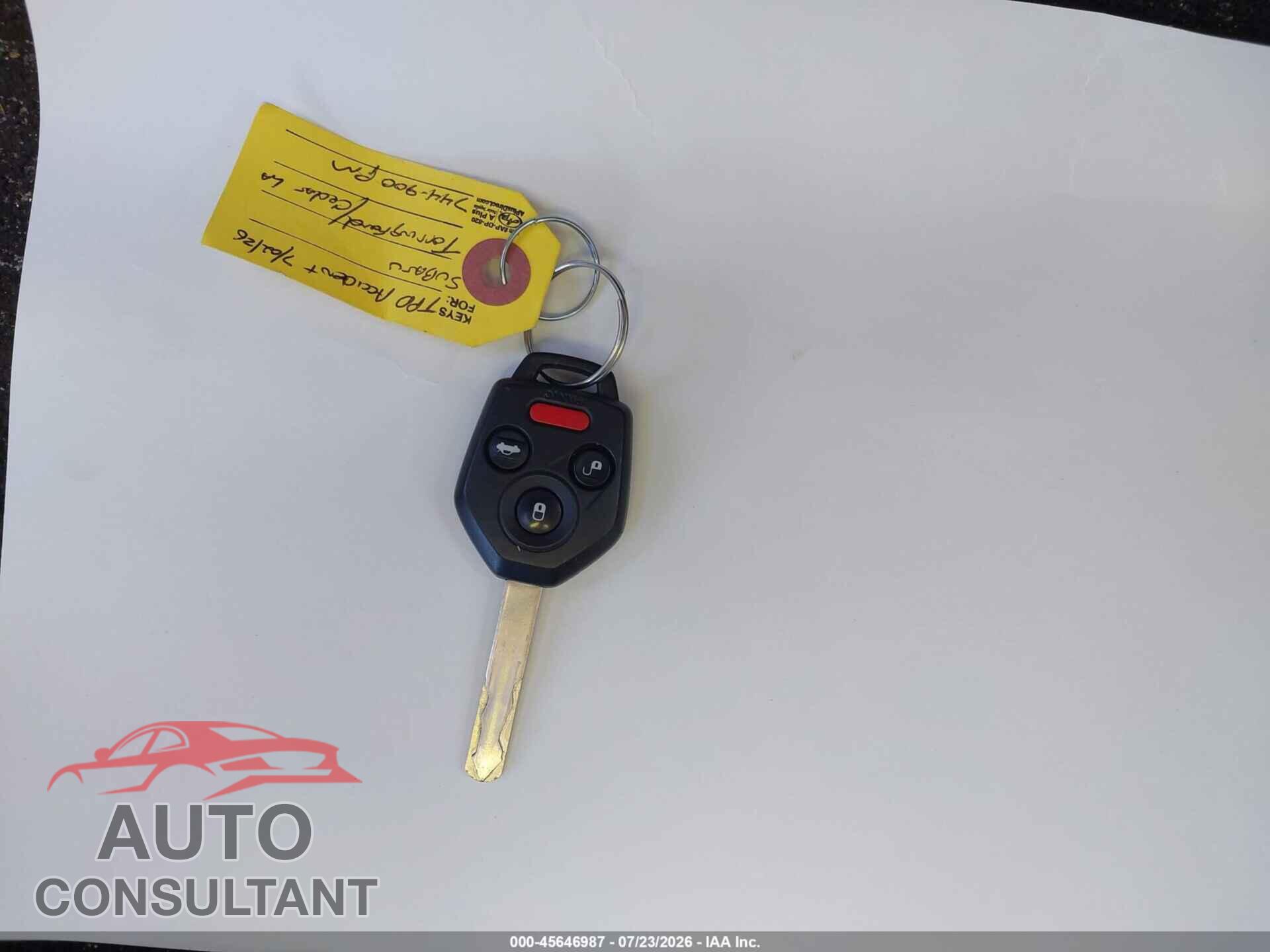 SUBARU LEGACY 2011 - 4S3BMCB63B3229595