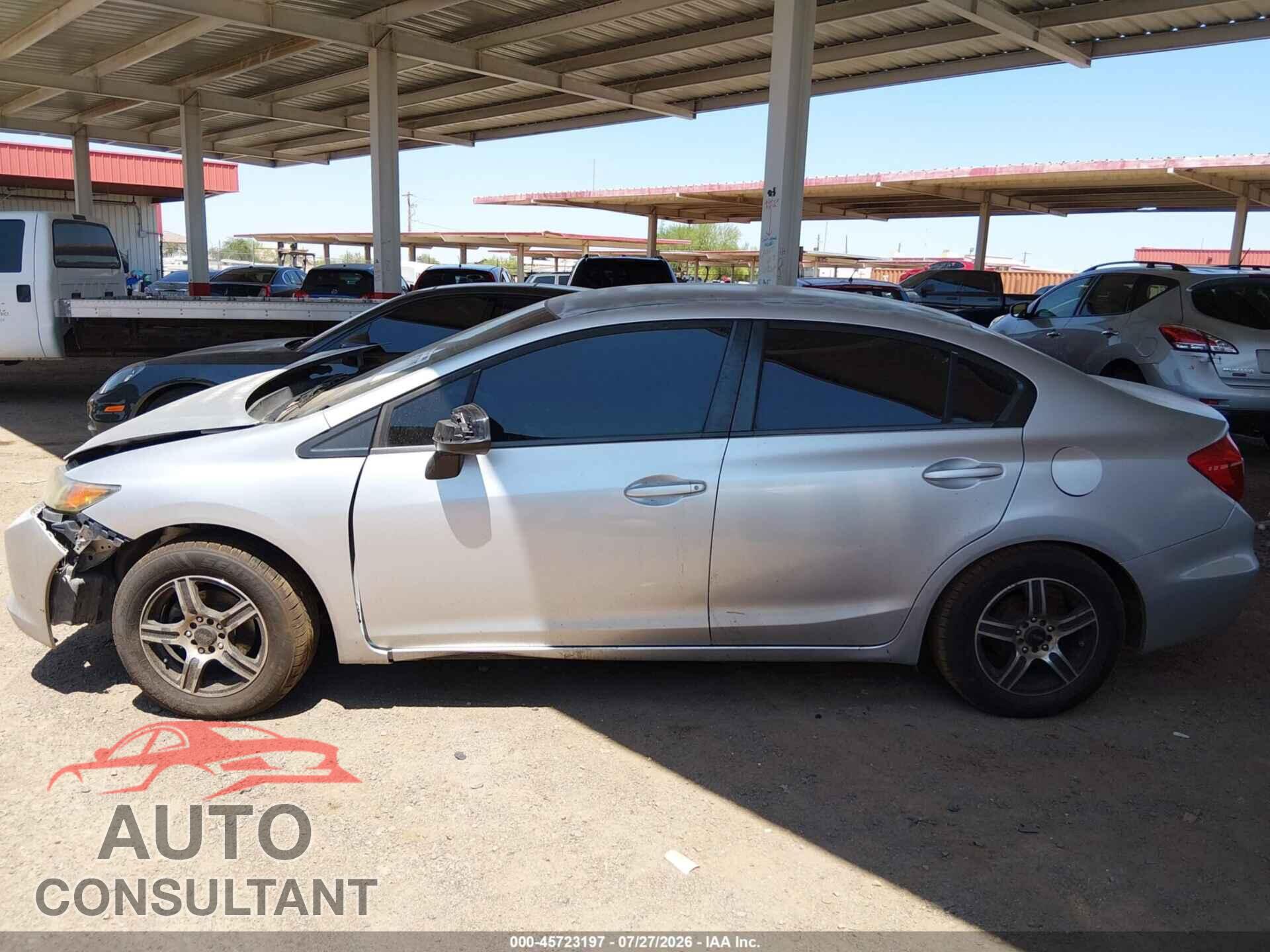 HONDA CIVIC 2012 - 19XFB2F53CE349409