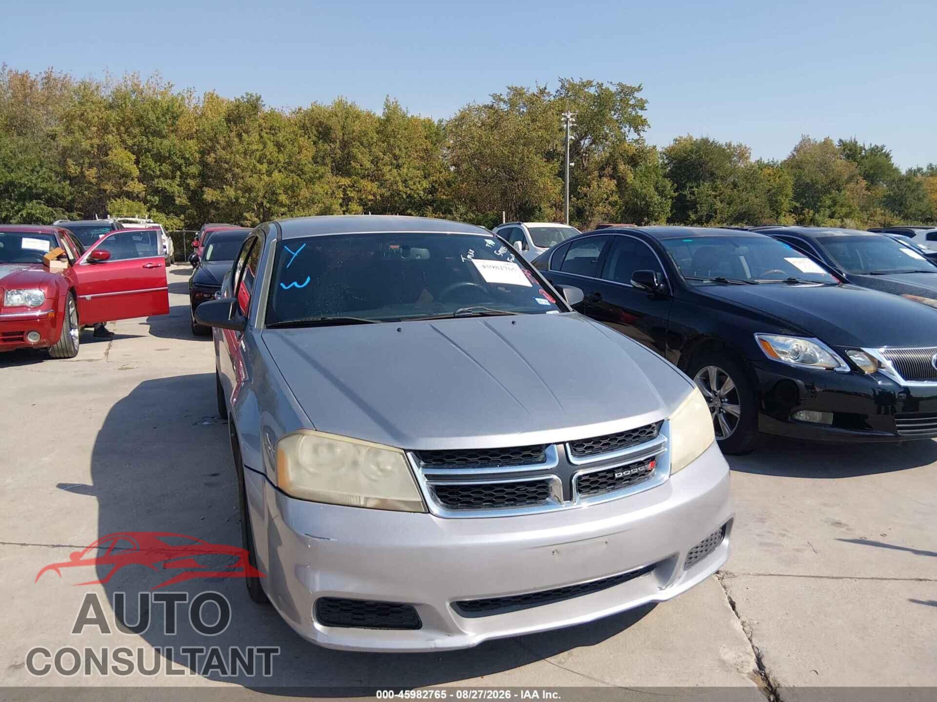 DODGE AVENGER 2013 - 1C3CDZAB4DN541135