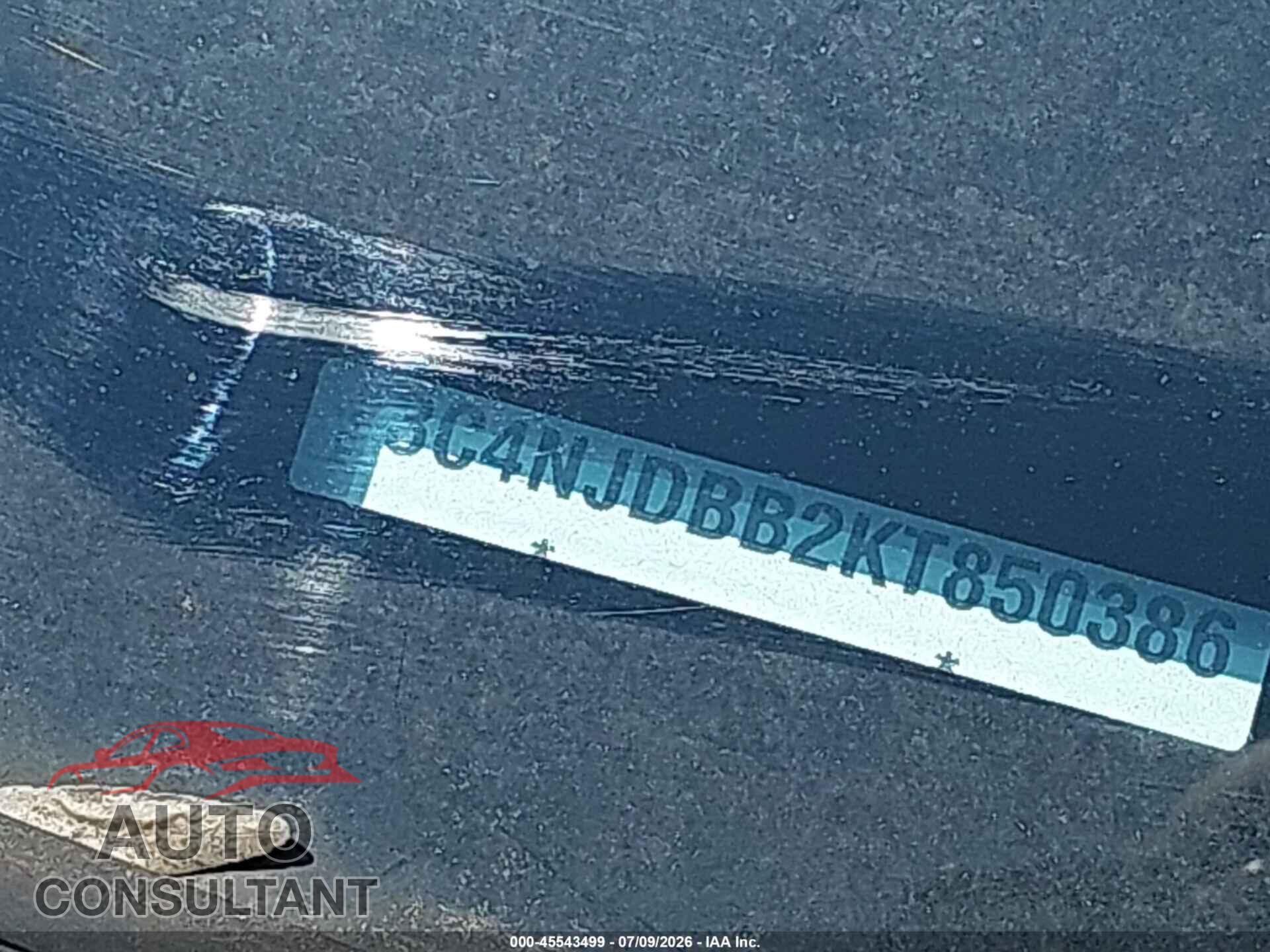 JEEP COMPASS 2019 - 3C4NJDBB2KT850386