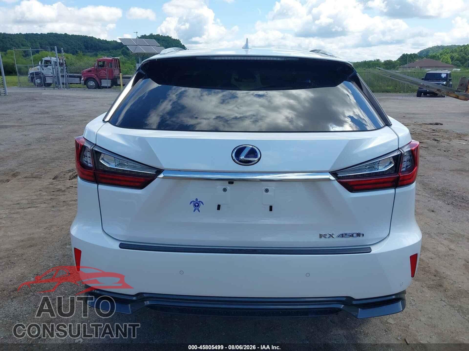 LEXUS RX 450H 2017 - 2T2BGMCA0HC019340
