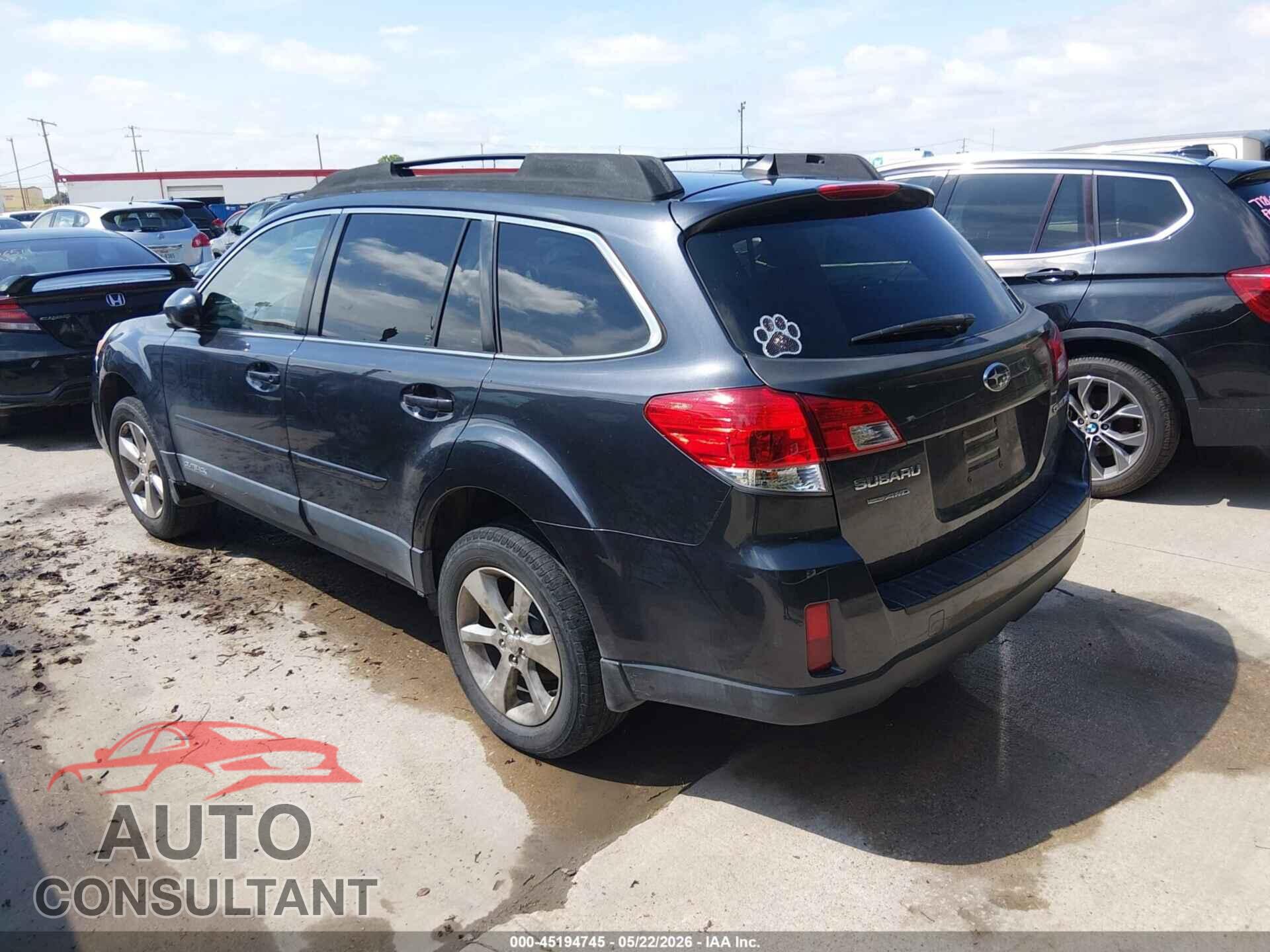 SUBARU OUTBACK 2013 - 4S4BRCKC5D3227613
