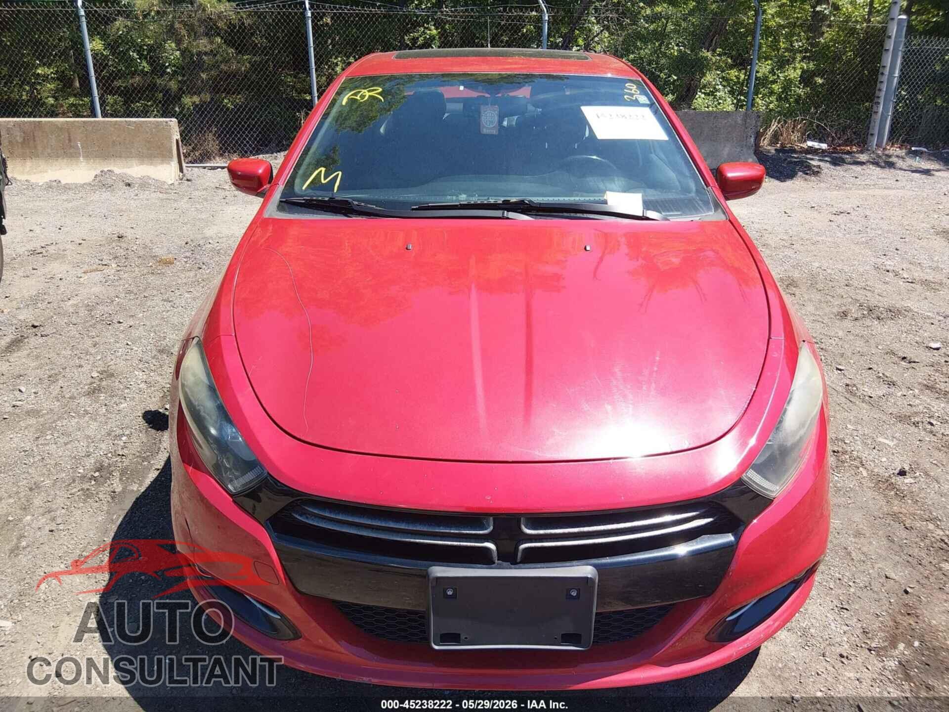 DODGE DART 2015 - 1C3CDFEB1FD152809