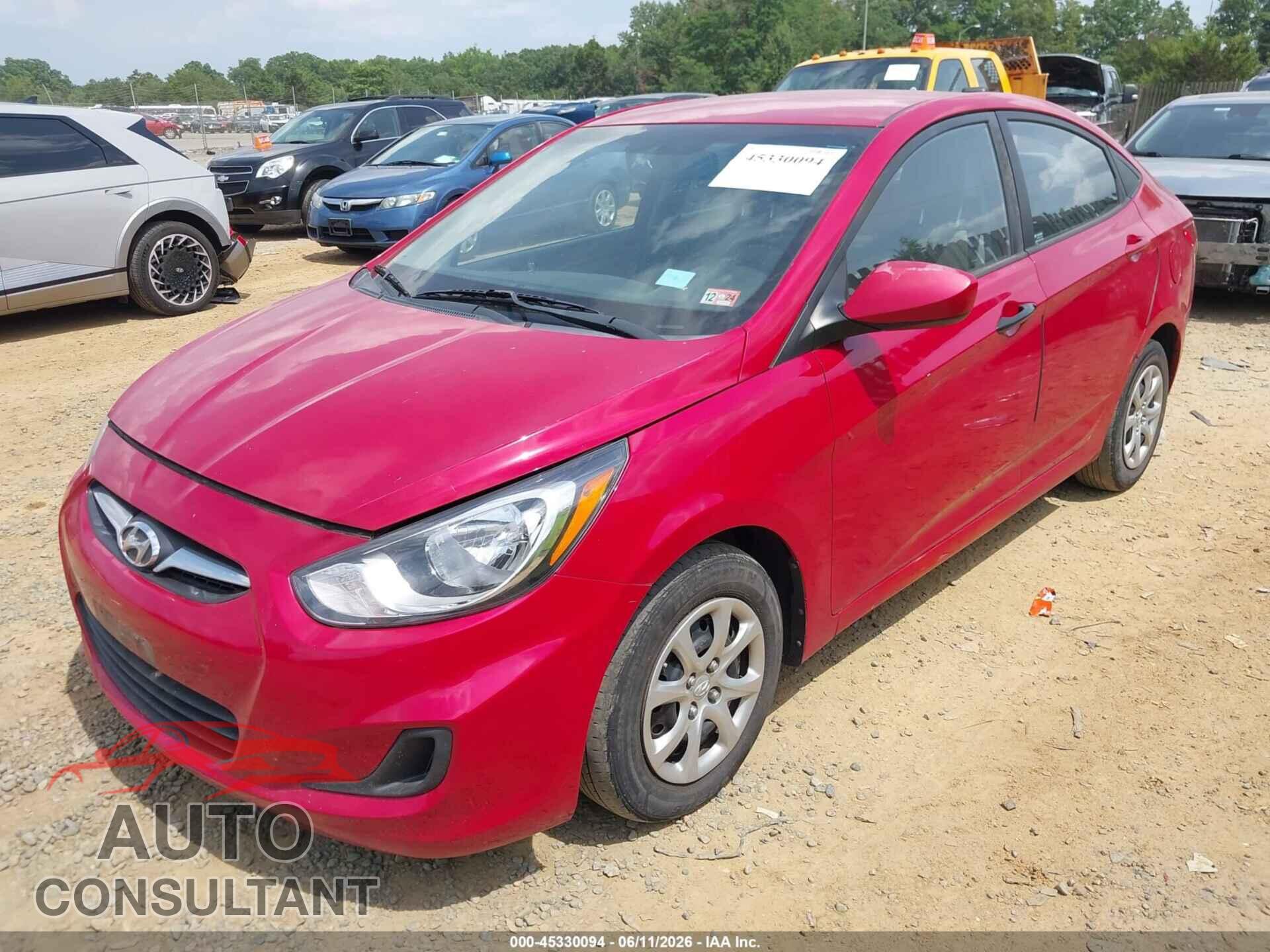 HYUNDAI ACCENT 2012 - KMHCT4AE8CU206150
