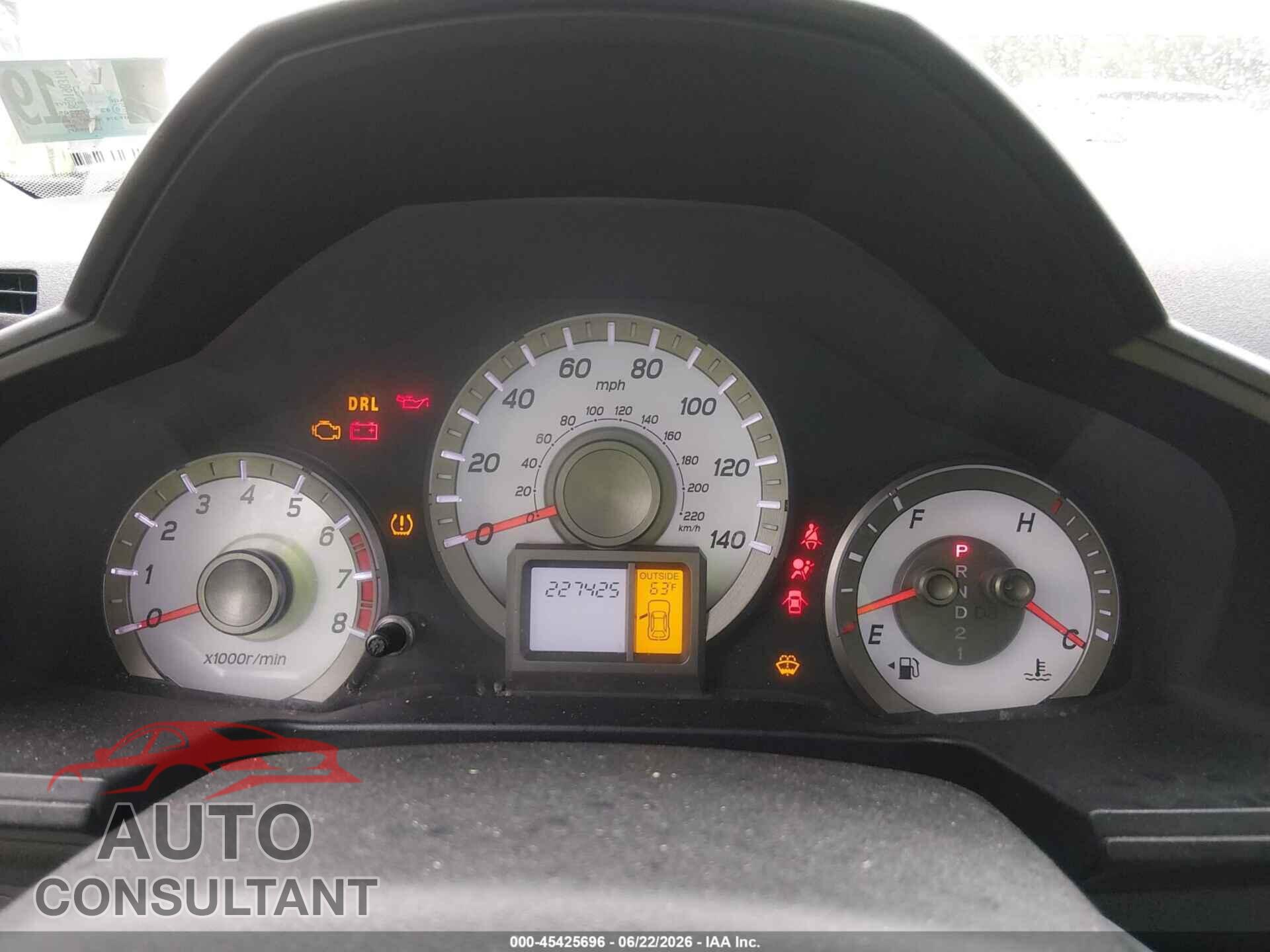 HONDA PILOT 2012 - 5FNYF4H50CB047401