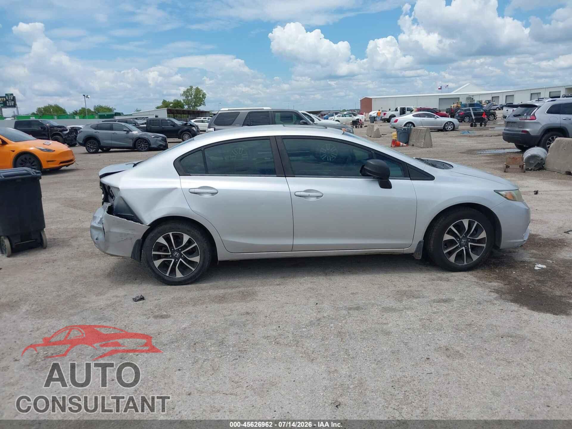 HONDA CIVIC 2013 - 2HGFB2F87DH548092