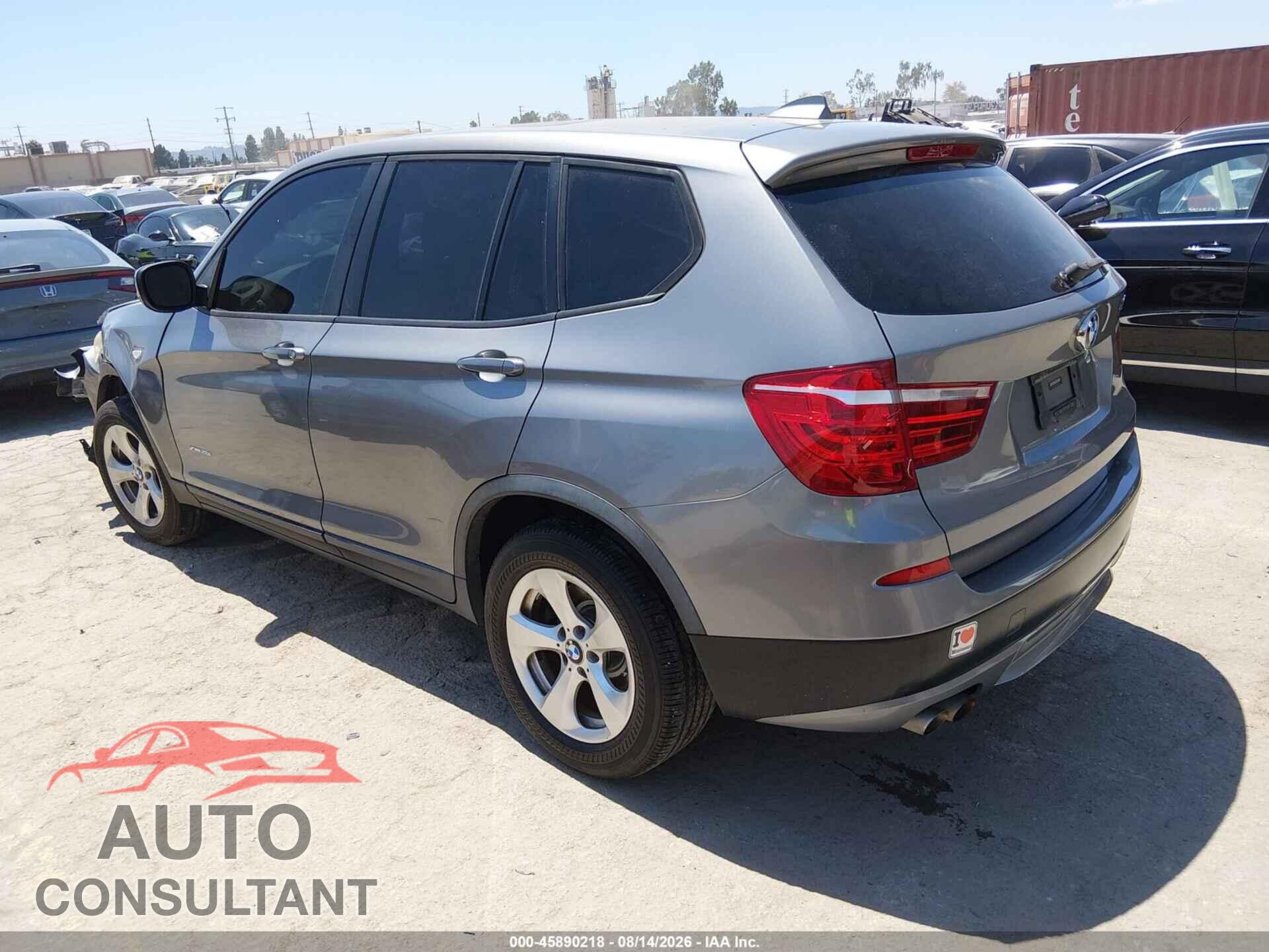 BMW X3 2011 - 5UXWX5C52BL702184