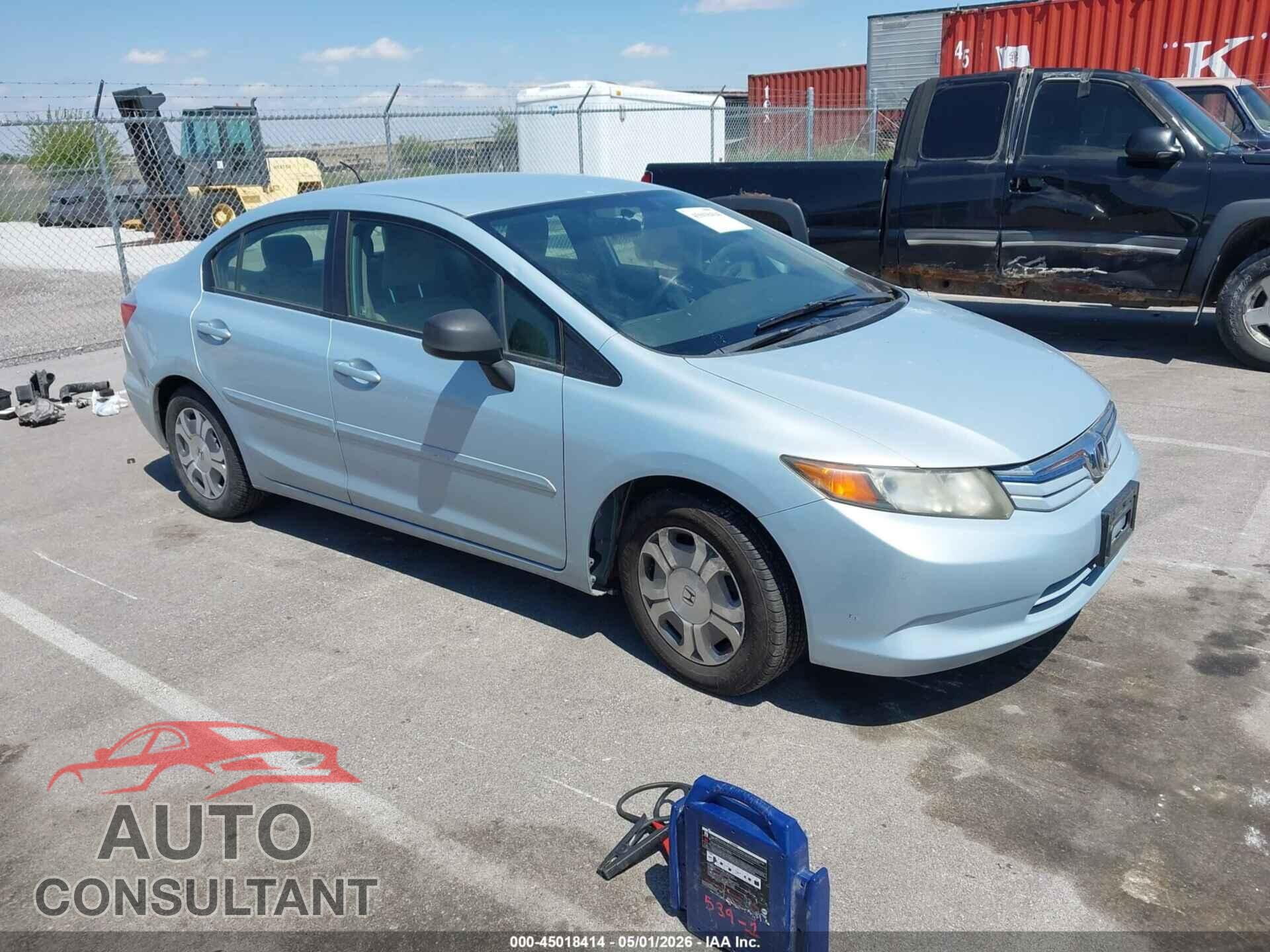 HONDA CIVIC HYBRID 2012 - JHMFB4F21CS005218