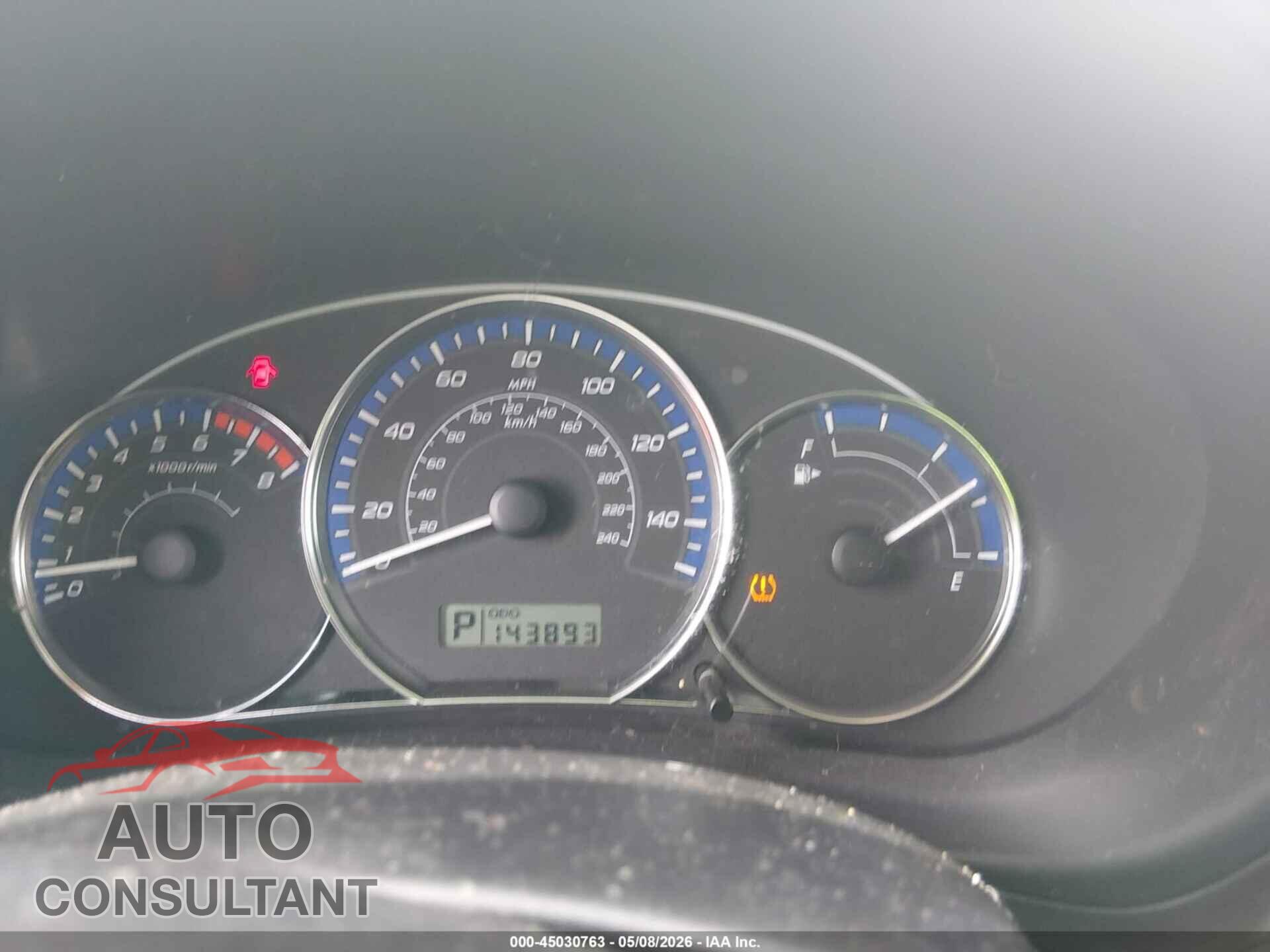 SUBARU FORESTER 2010 - JF2SH6DC1AH719190