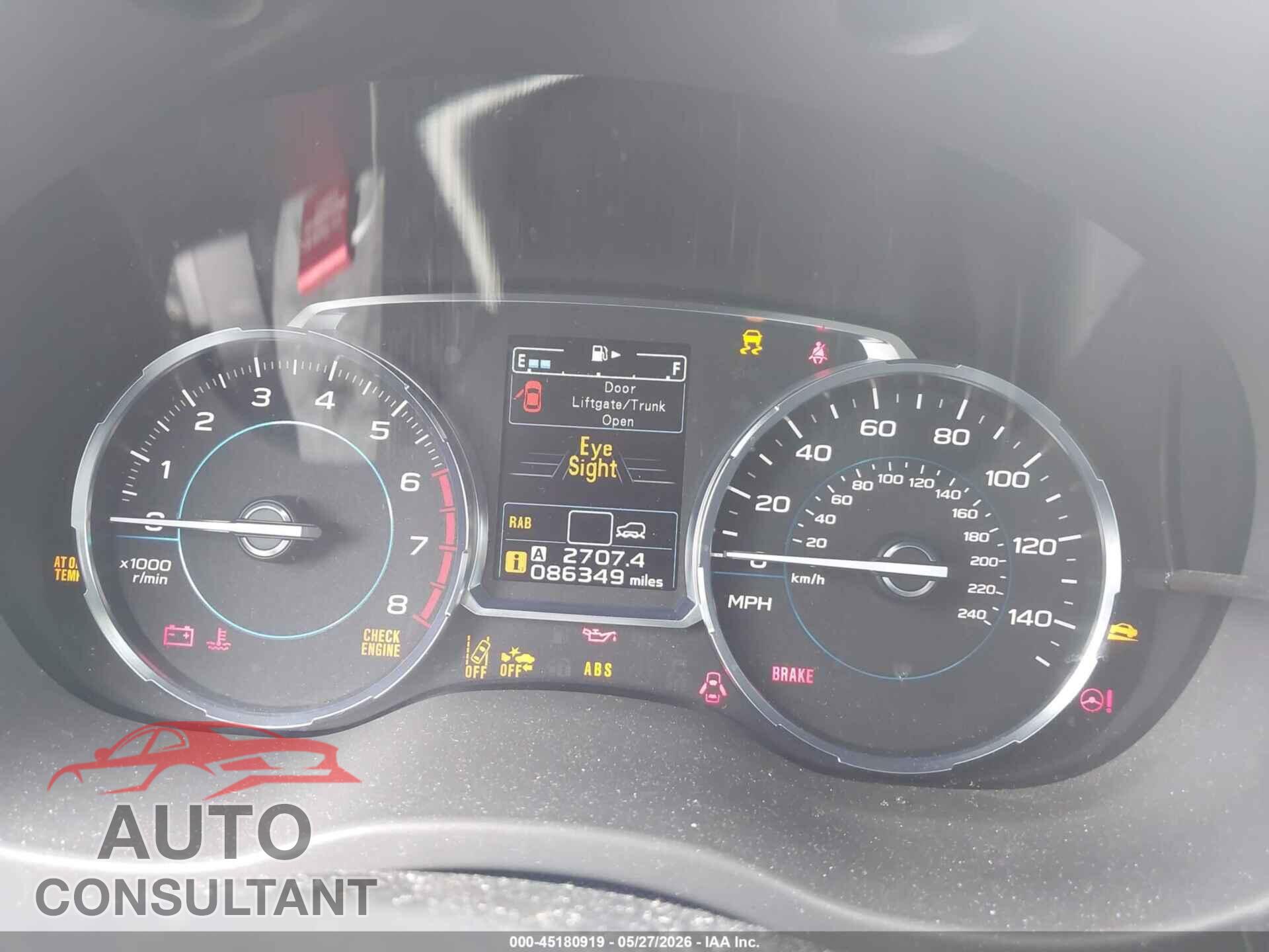 SUBARU FORESTER 2017 - JF2SJAWC8HH428328