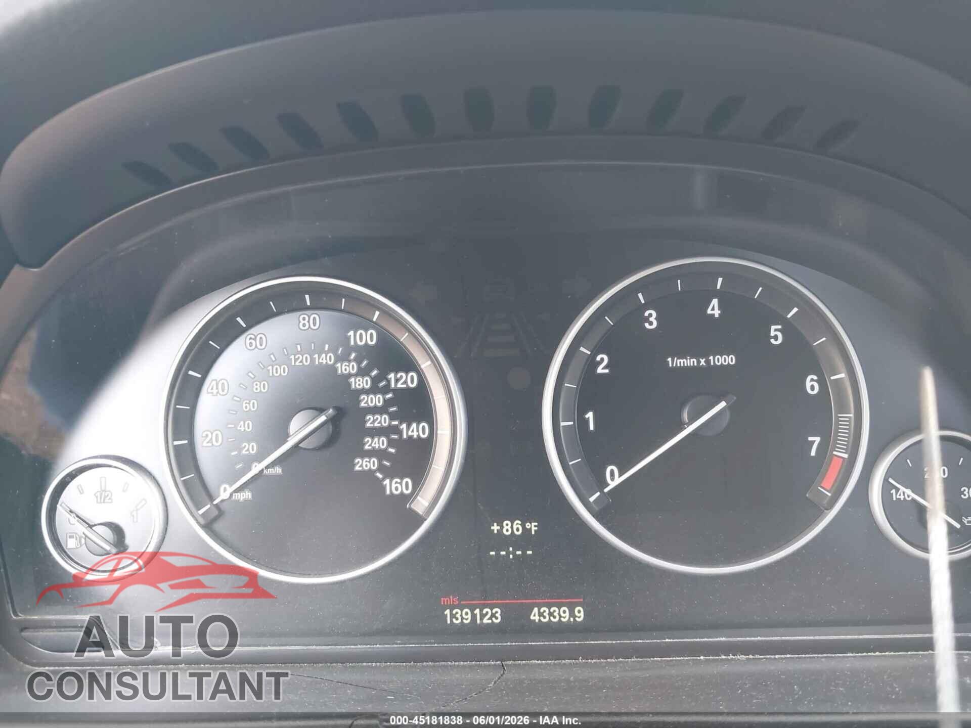BMW 535I 2013 - WBAFR7C53DC820882