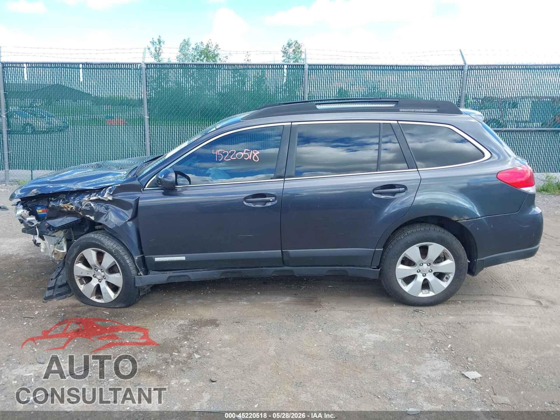 SUBARU OUTBACK 2012 - 4S4BRBCC8C3221716