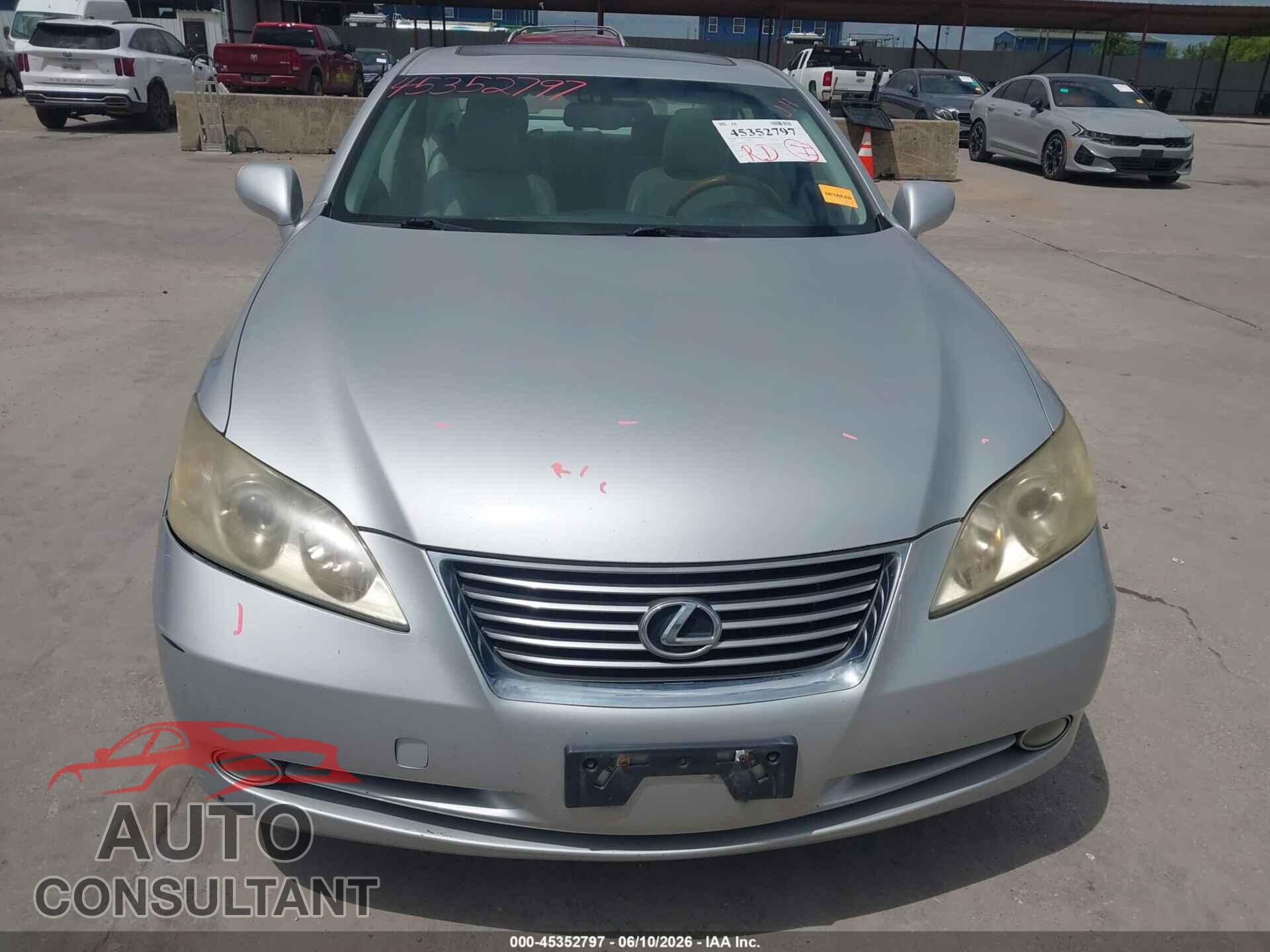 LEXUS ES 350 2009 - JTHBJ46G192305296