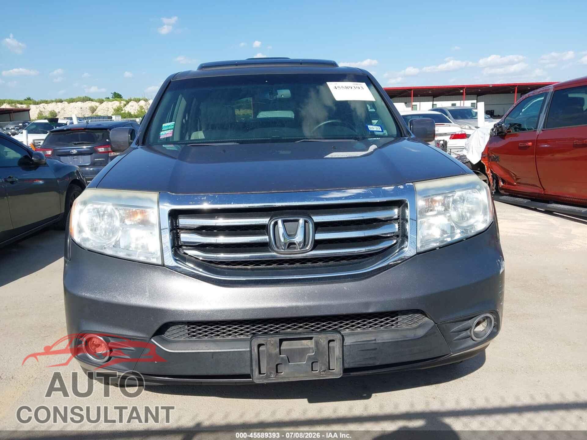 HONDA PILOT 2012 - 5FNYF3H63CB006165