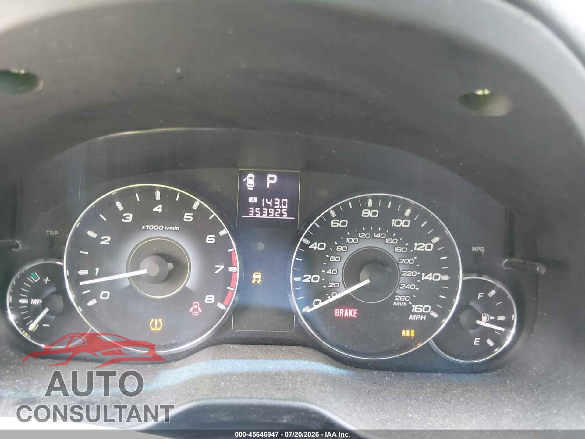 SUBARU OUTBACK 2010 - 4S4BRDKC0A2315685