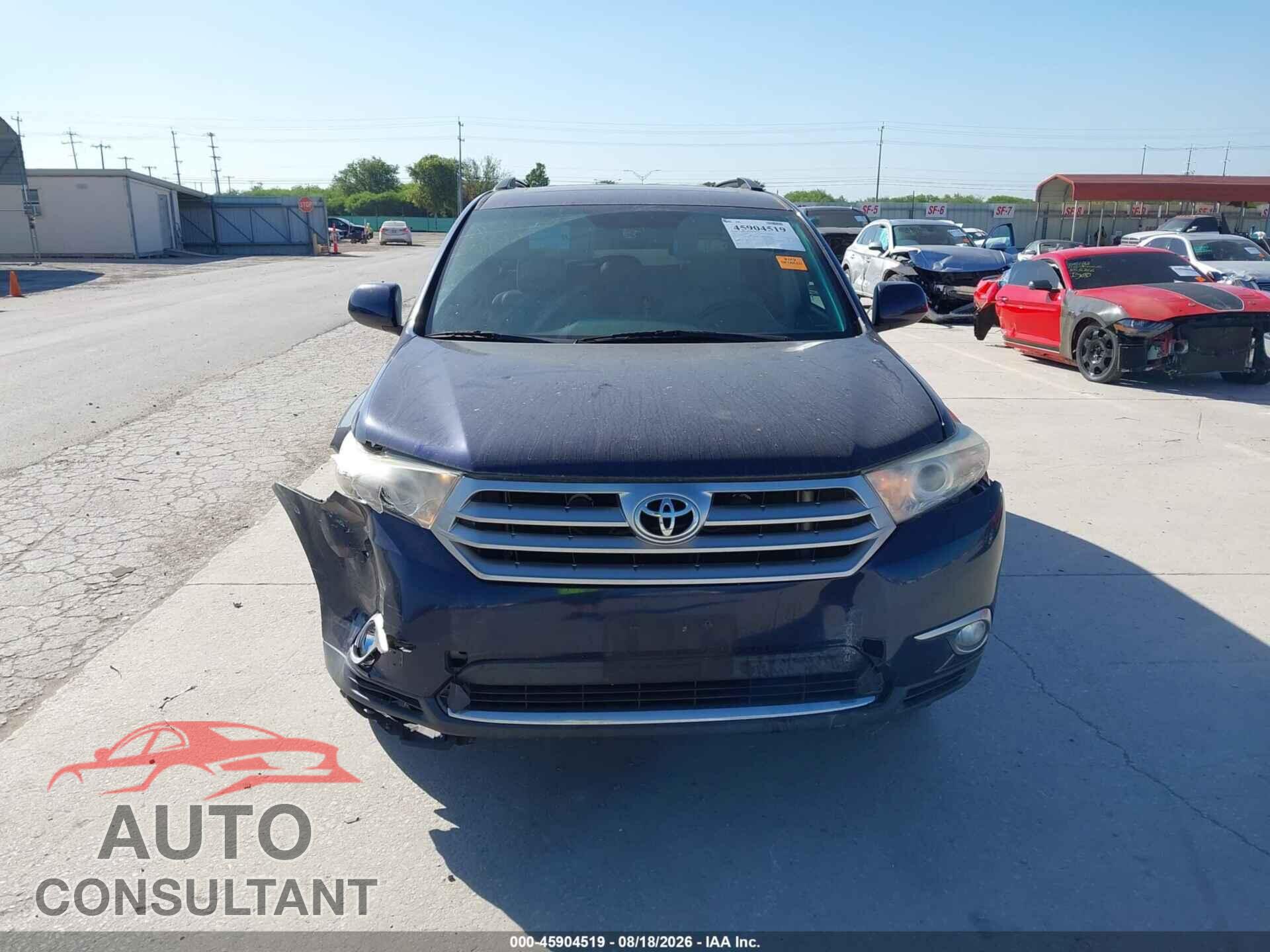 TOYOTA HIGHLANDER 2011 - 5TDZK3EH5BS048871