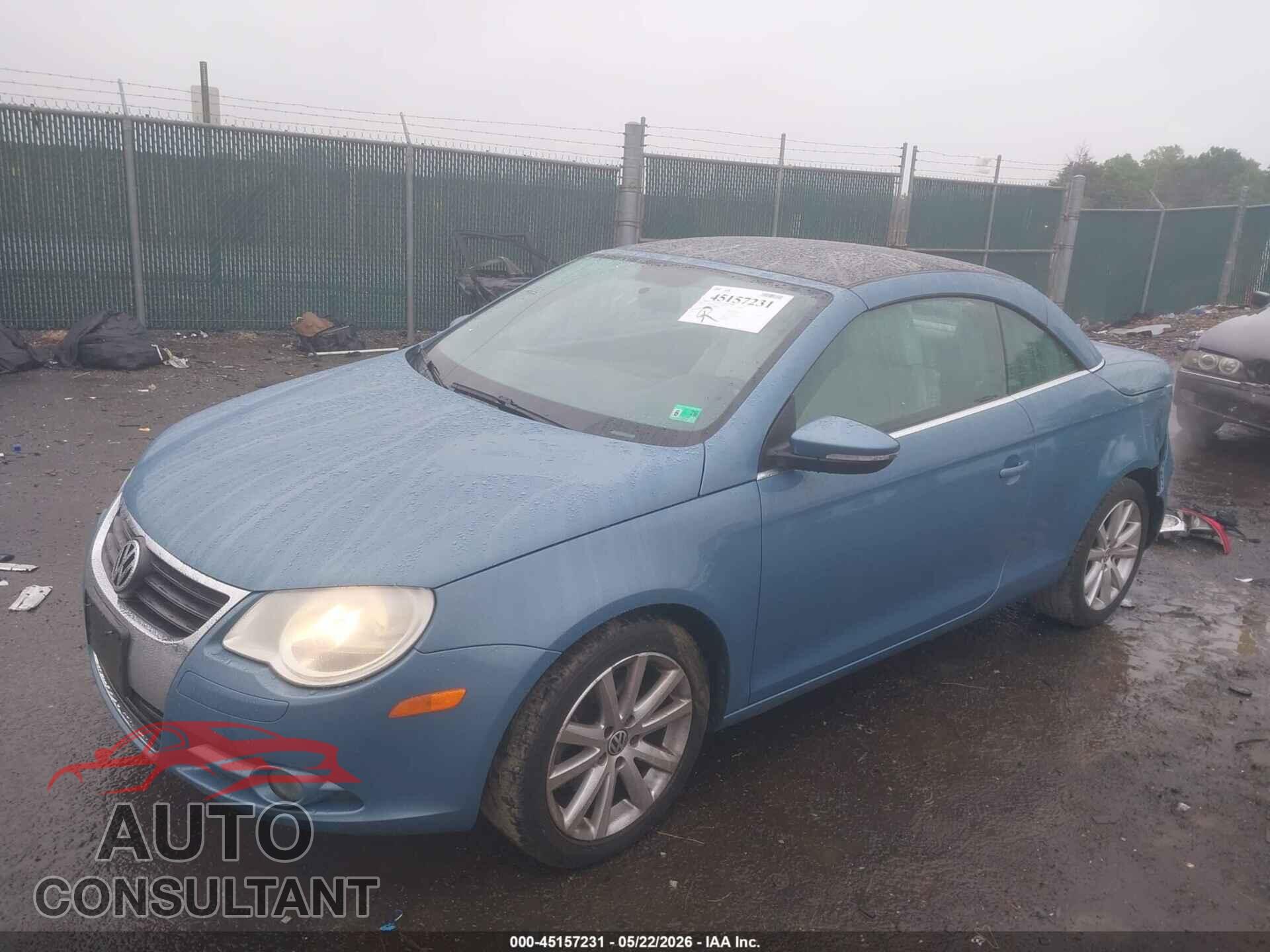VOLKSWAGEN EOS 2010 - WVWBA7AH9AV020352