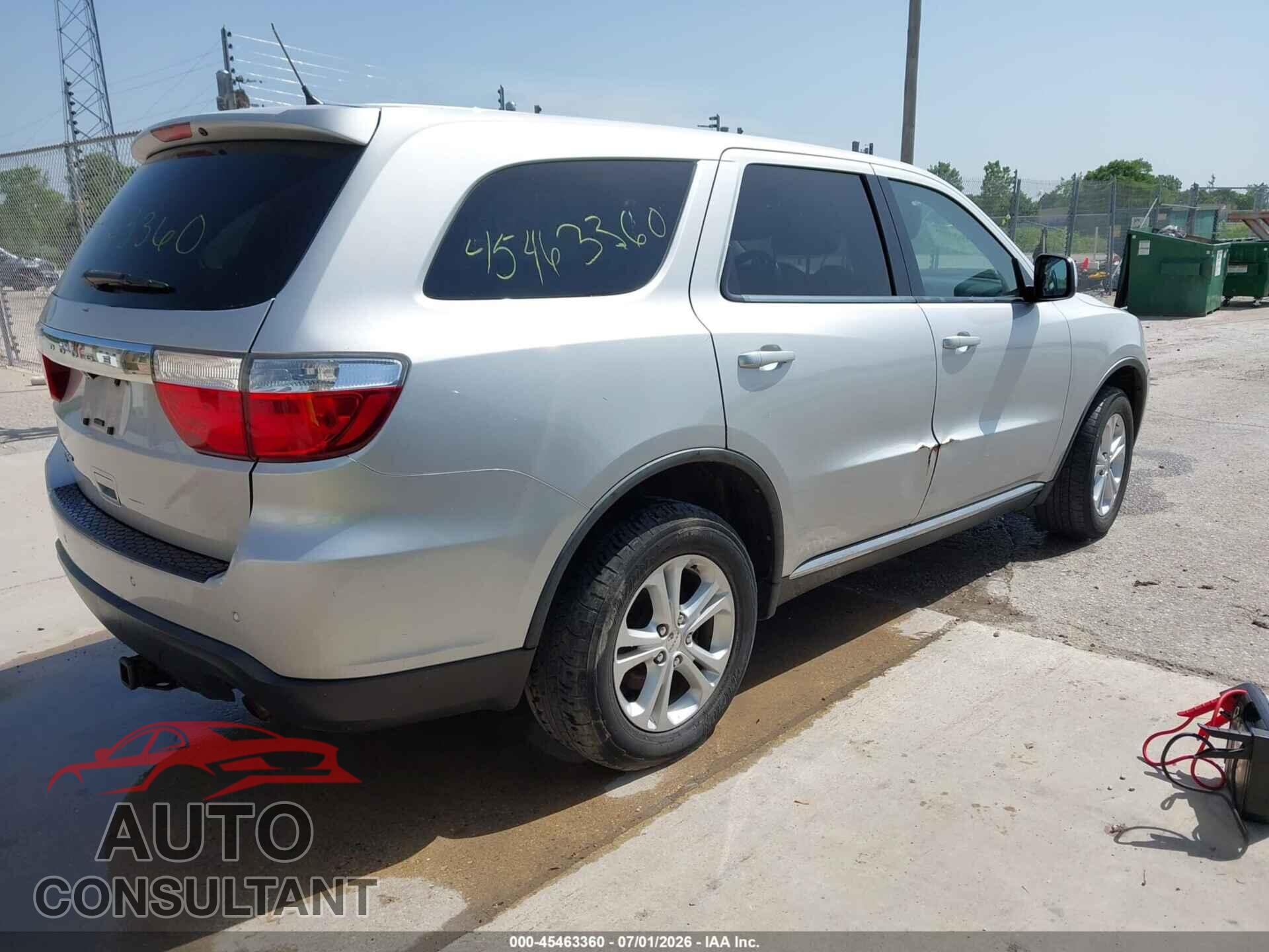 DODGE DURANGO 2012 - 1C4RDJAG0CC213126