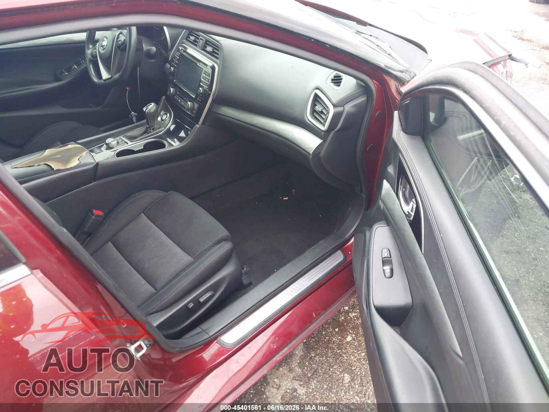 NISSAN MAXIMA 2017 - 1N4AA6APXHC433003