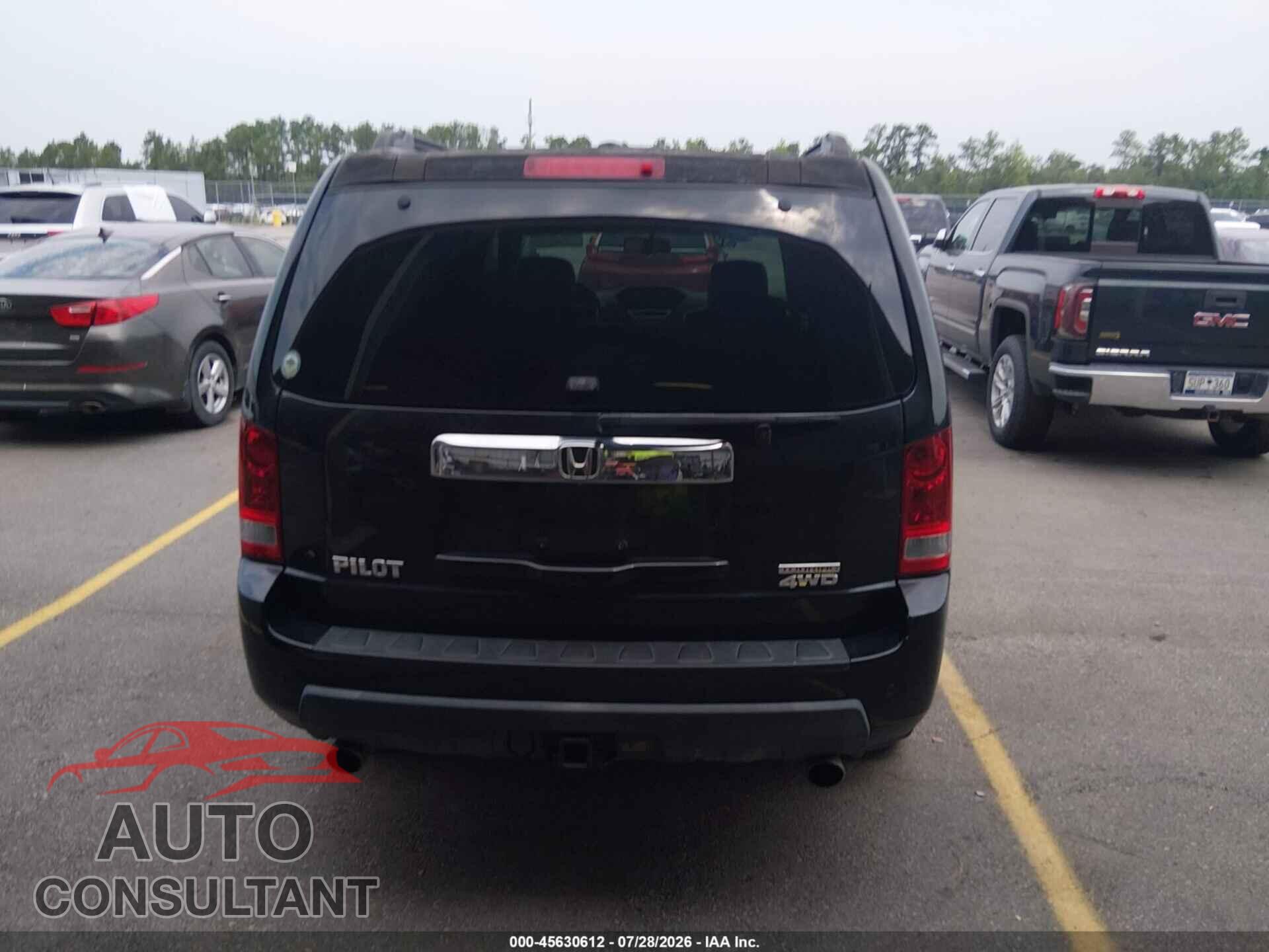 HONDA PILOT 2010 - 5FNYF4H96AB029159