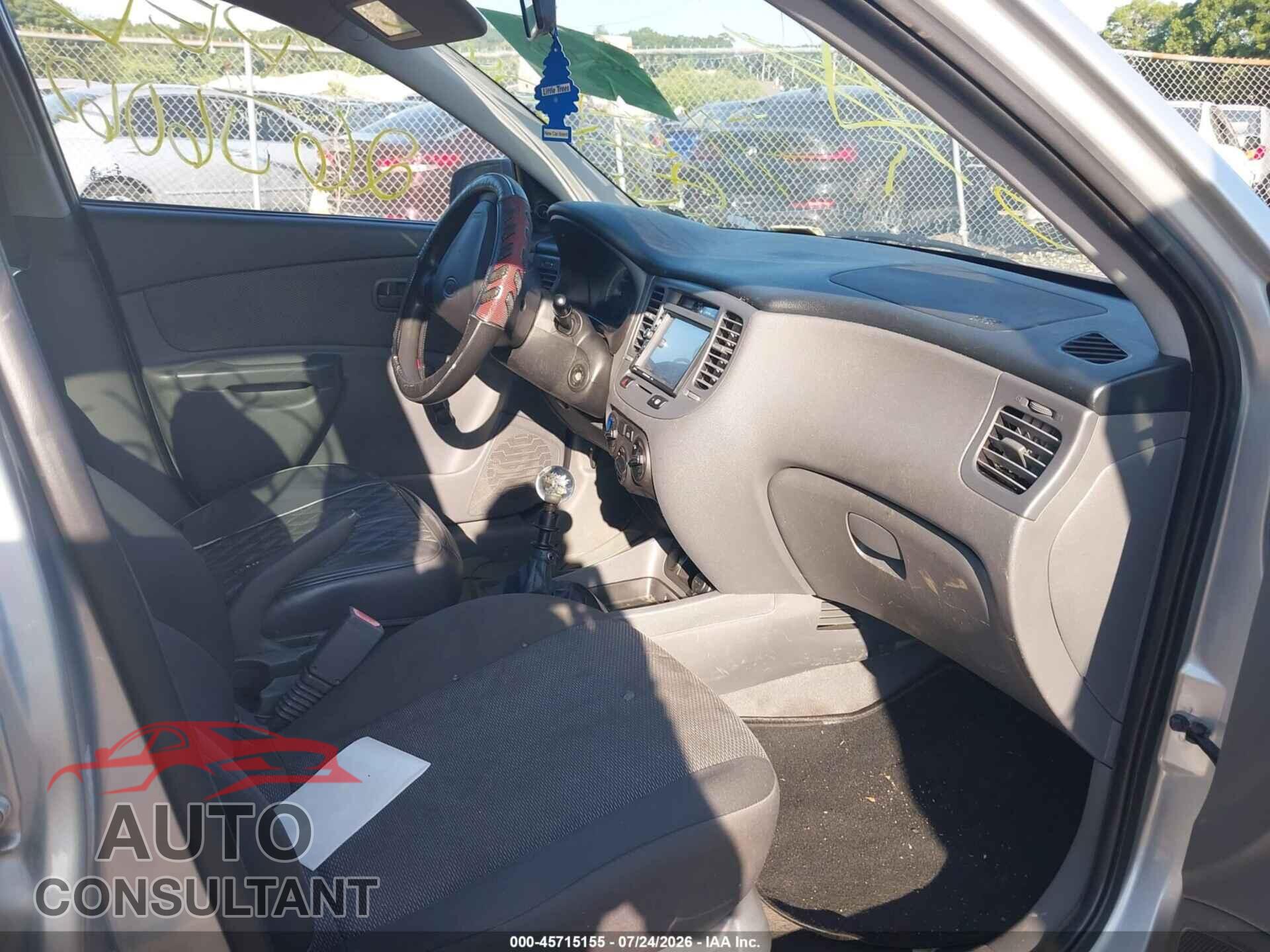 KIA RIO 2009 - KNADE223596466326