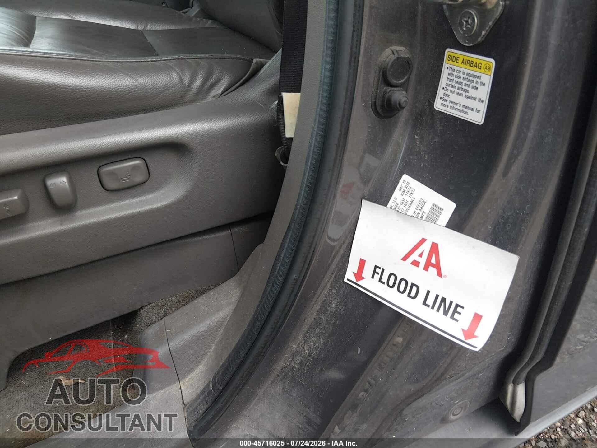 HONDA ODYSSEY 2012 - 5FNRL5H63CB093624