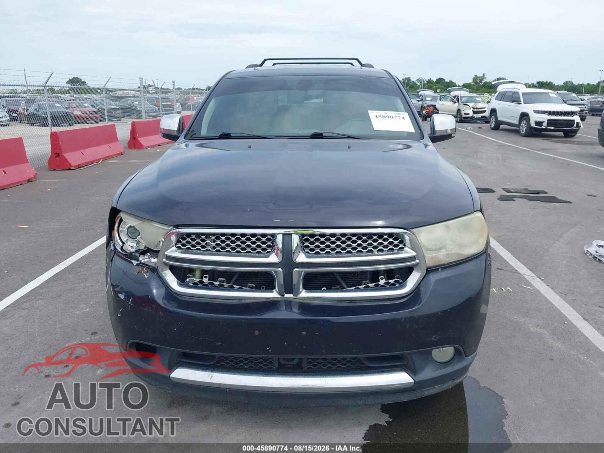 DODGE DURANGO 2011 - 1D4SE5GT3BC674476