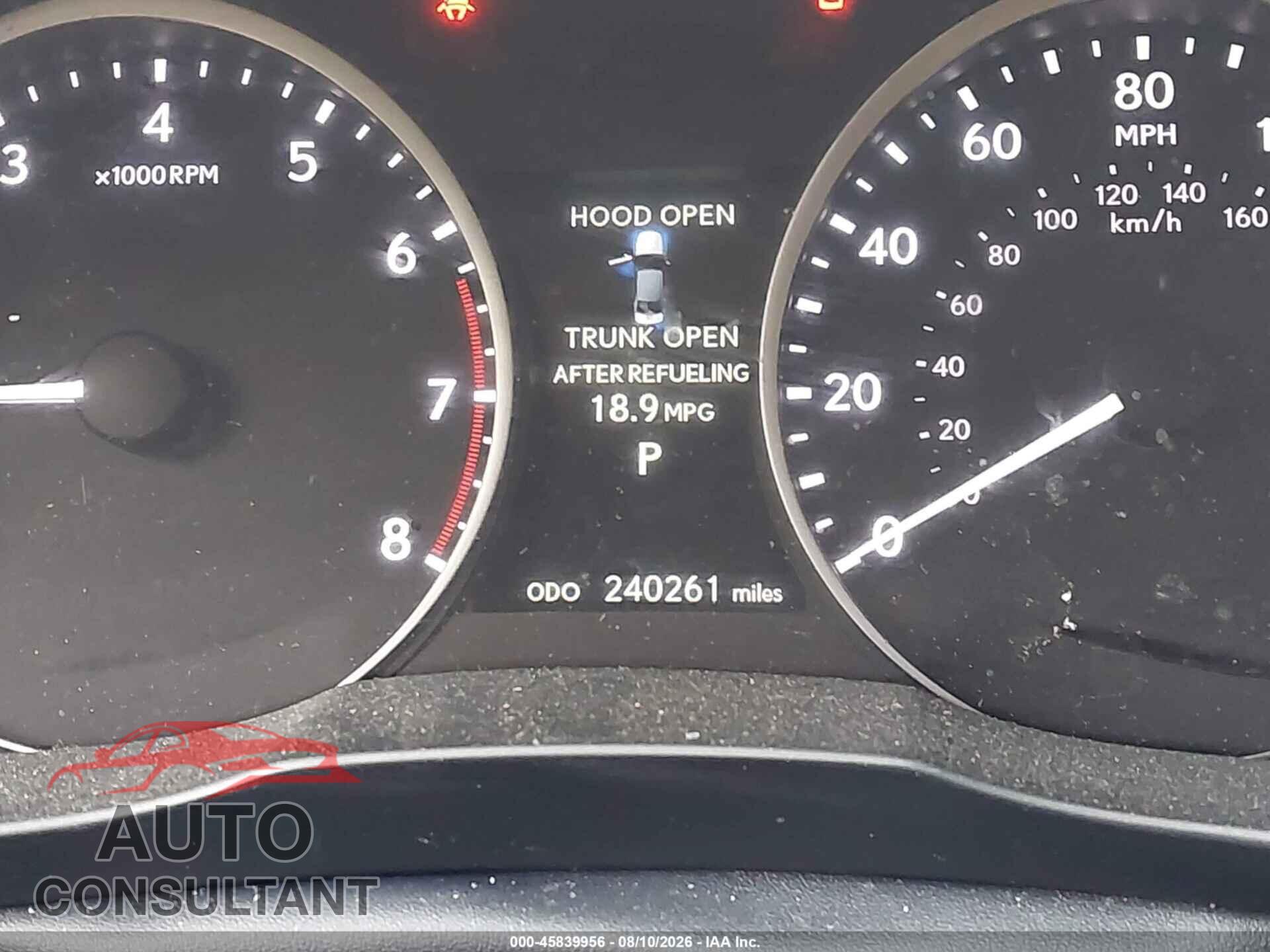 LEXUS ES 350 2014 - JTHBK1GG8E2087510