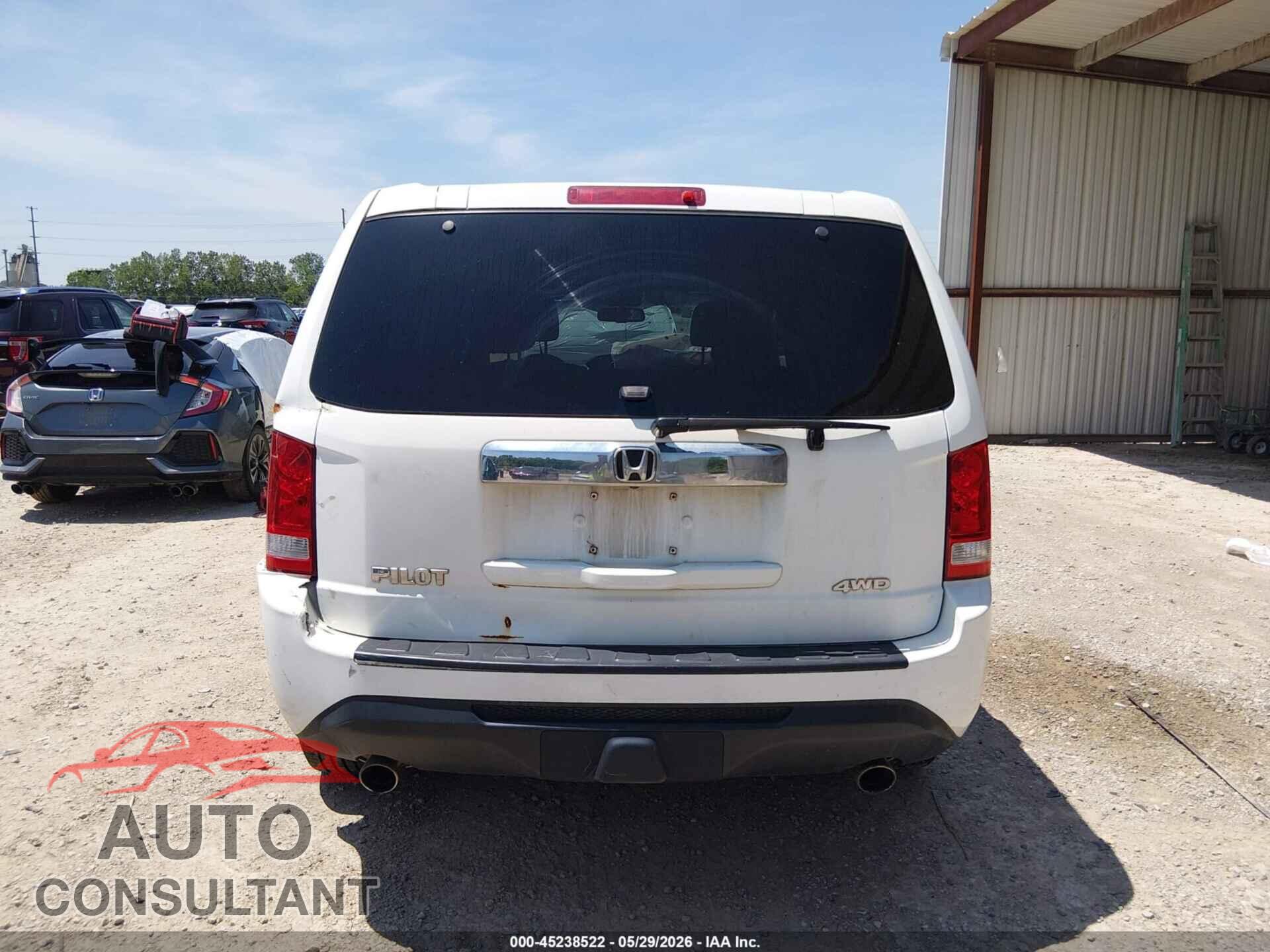 HONDA PILOT 2012 - 5FNYF4H50CB057247