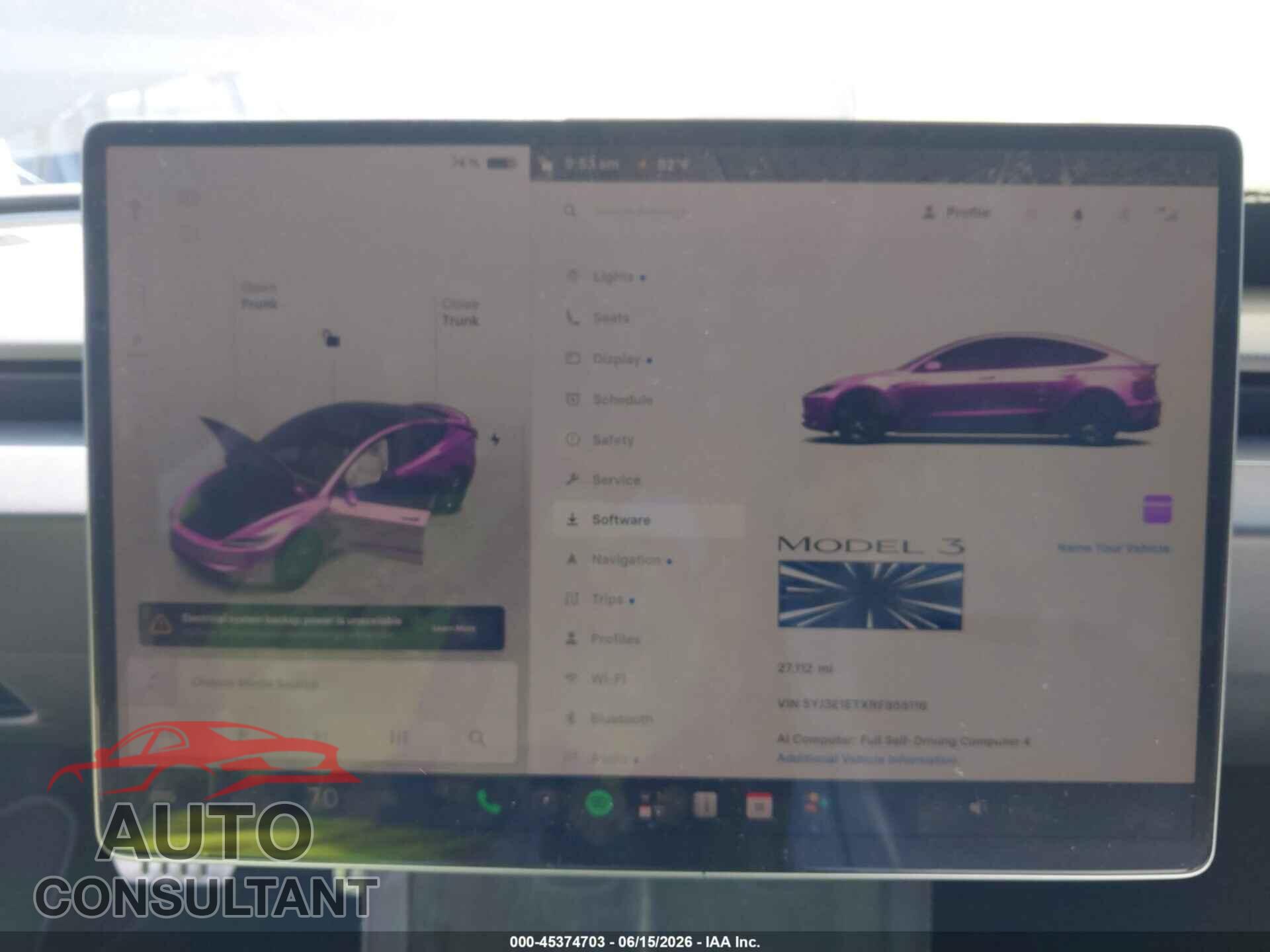 TESLA MODEL 3 2024 - 5YJ3E1ETXRF855116