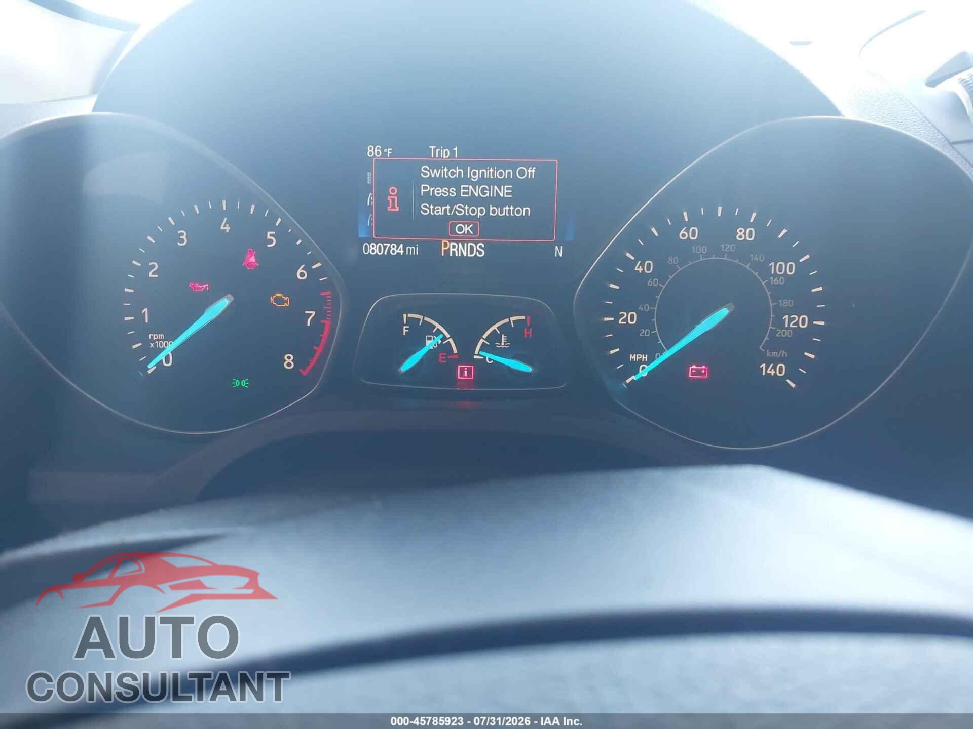 FORD ESCAPE 2017 - 1FMCU0JD7HUC80647