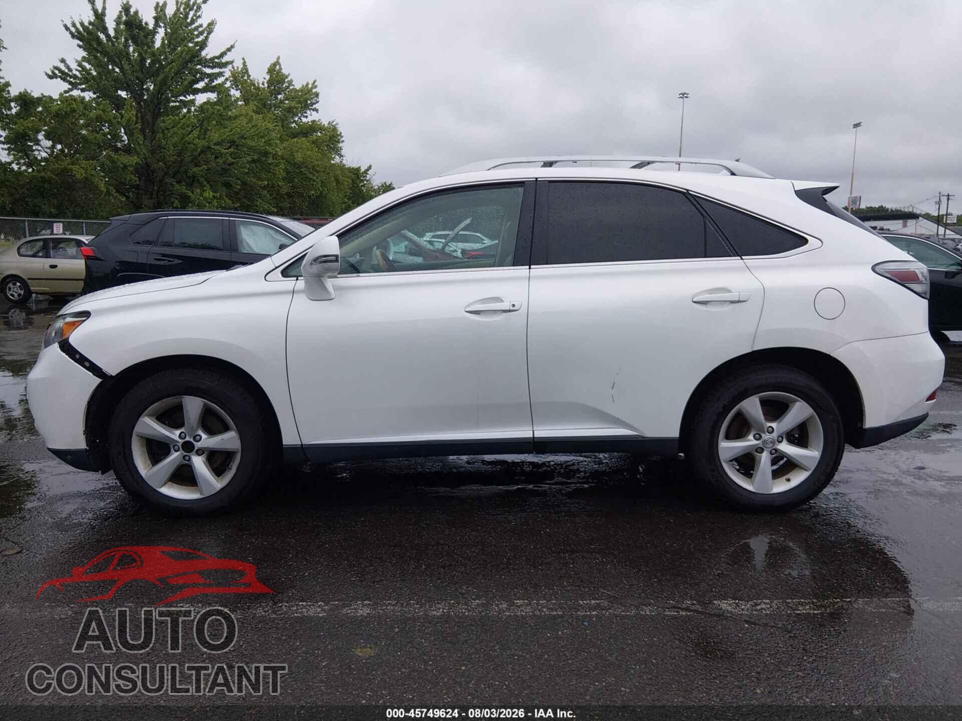 LEXUS RX 350 2012 - 2T2BK1BA2CC130446