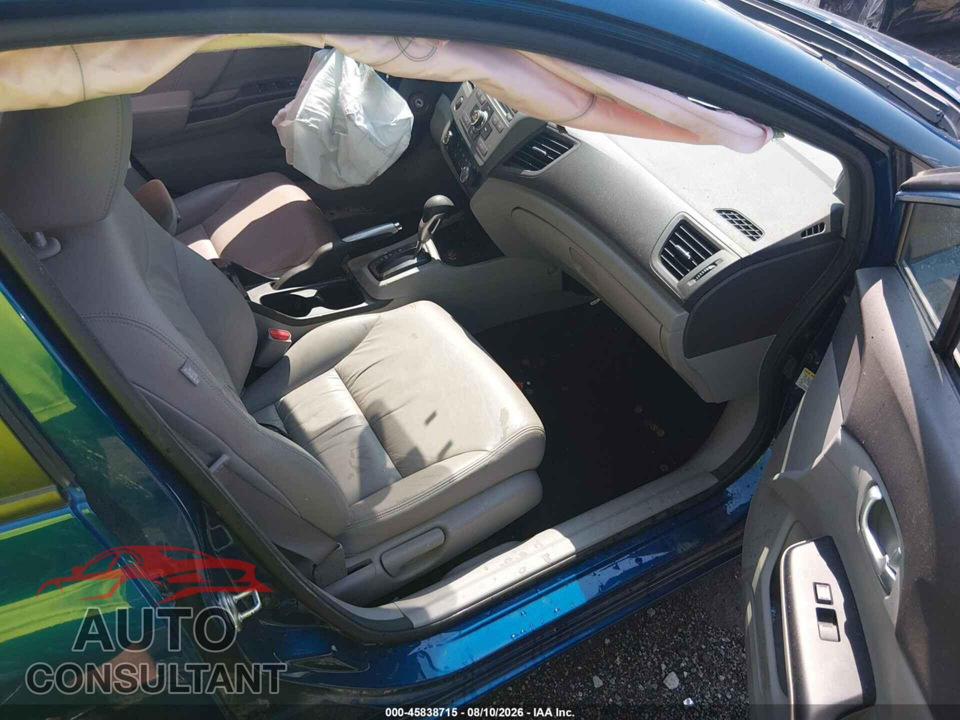 HONDA CIVIC 2012 - 19XFB2F93CE314758