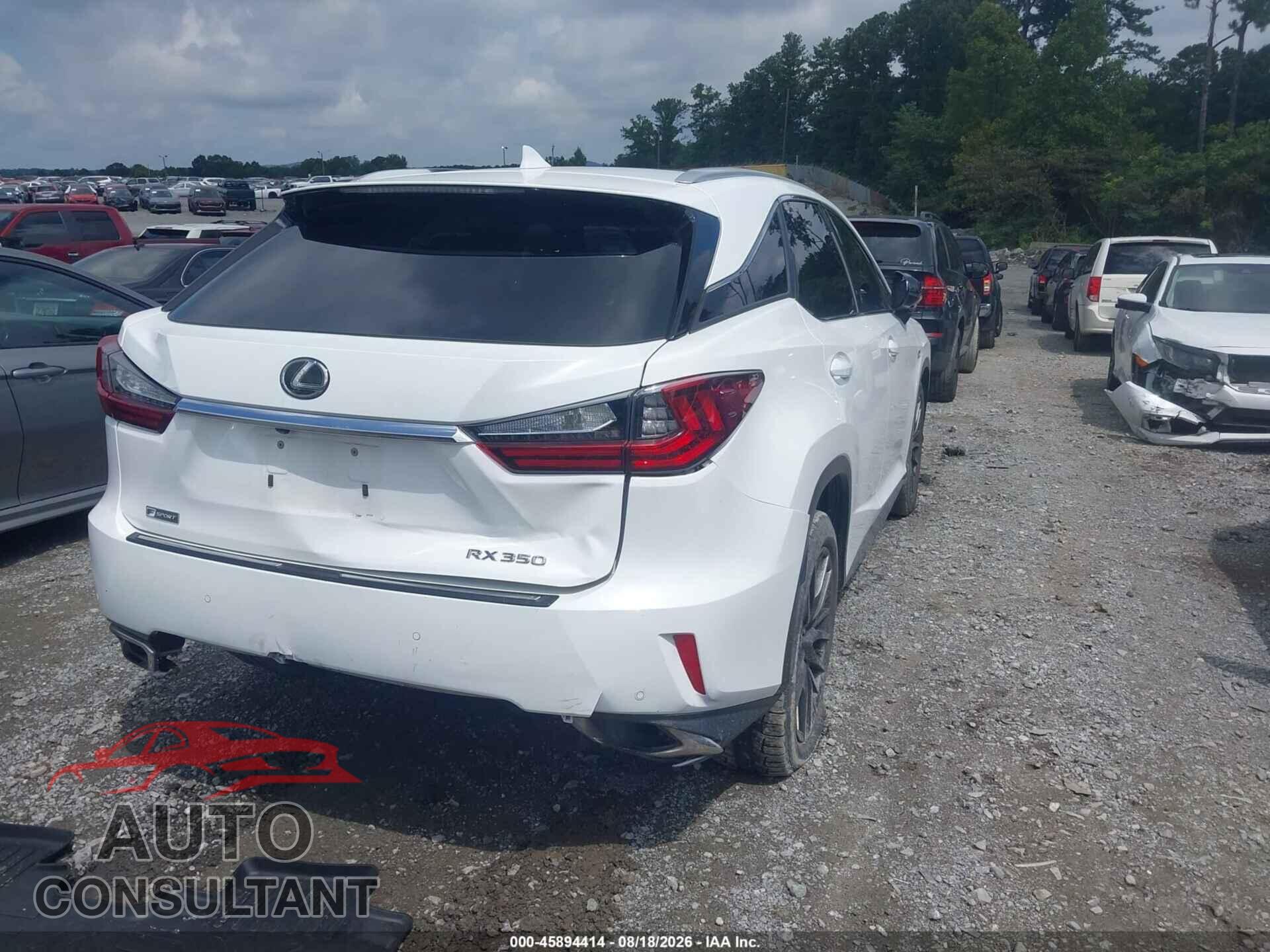 LEXUS RX 350 2017 - 2T2BZMCA2HC104500