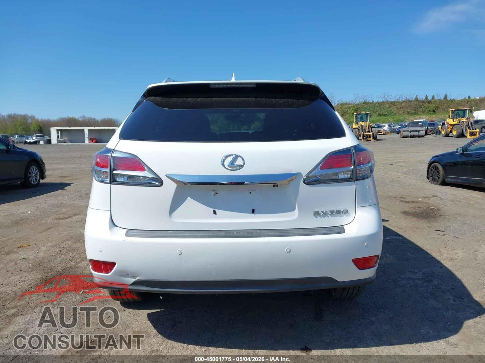 LEXUS RX 350 2014 - 2T2BK1BA3EC236262