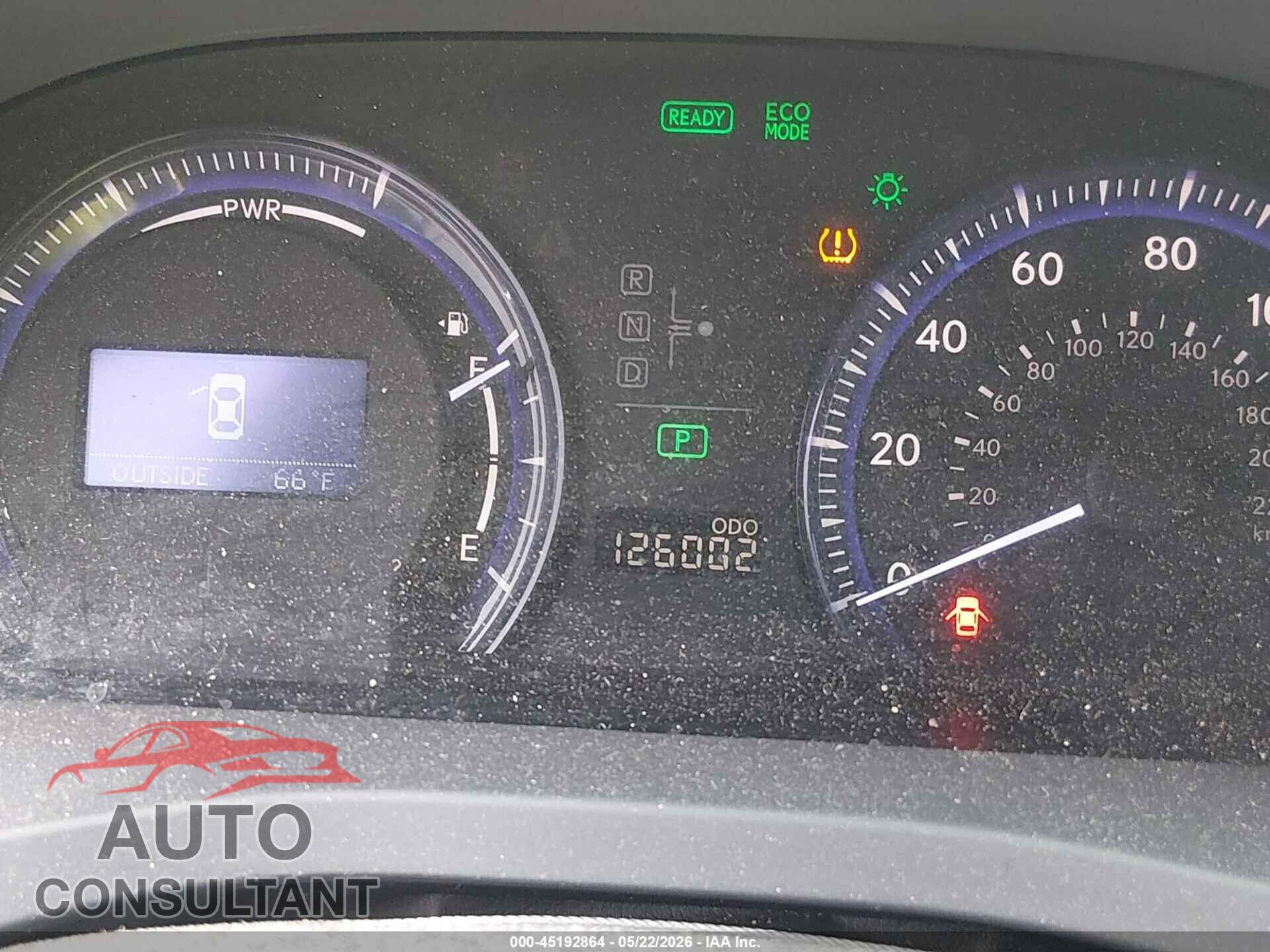LEXUS HS 2010 - JTHBB1BA3A2025347