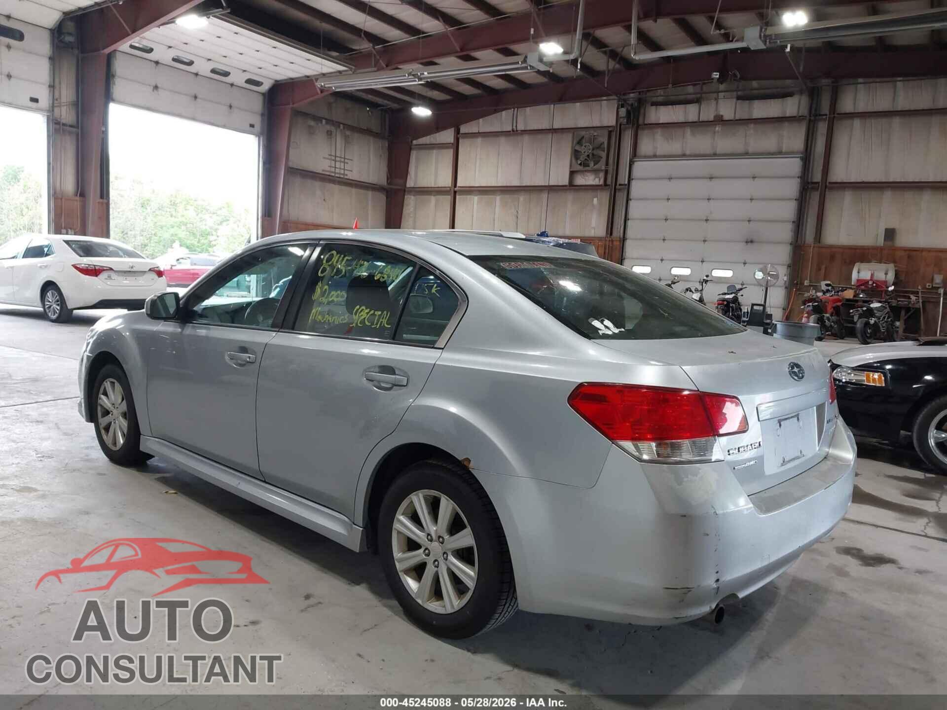 SUBARU LEGACY 2012 - 4S3BMBA61C3029280